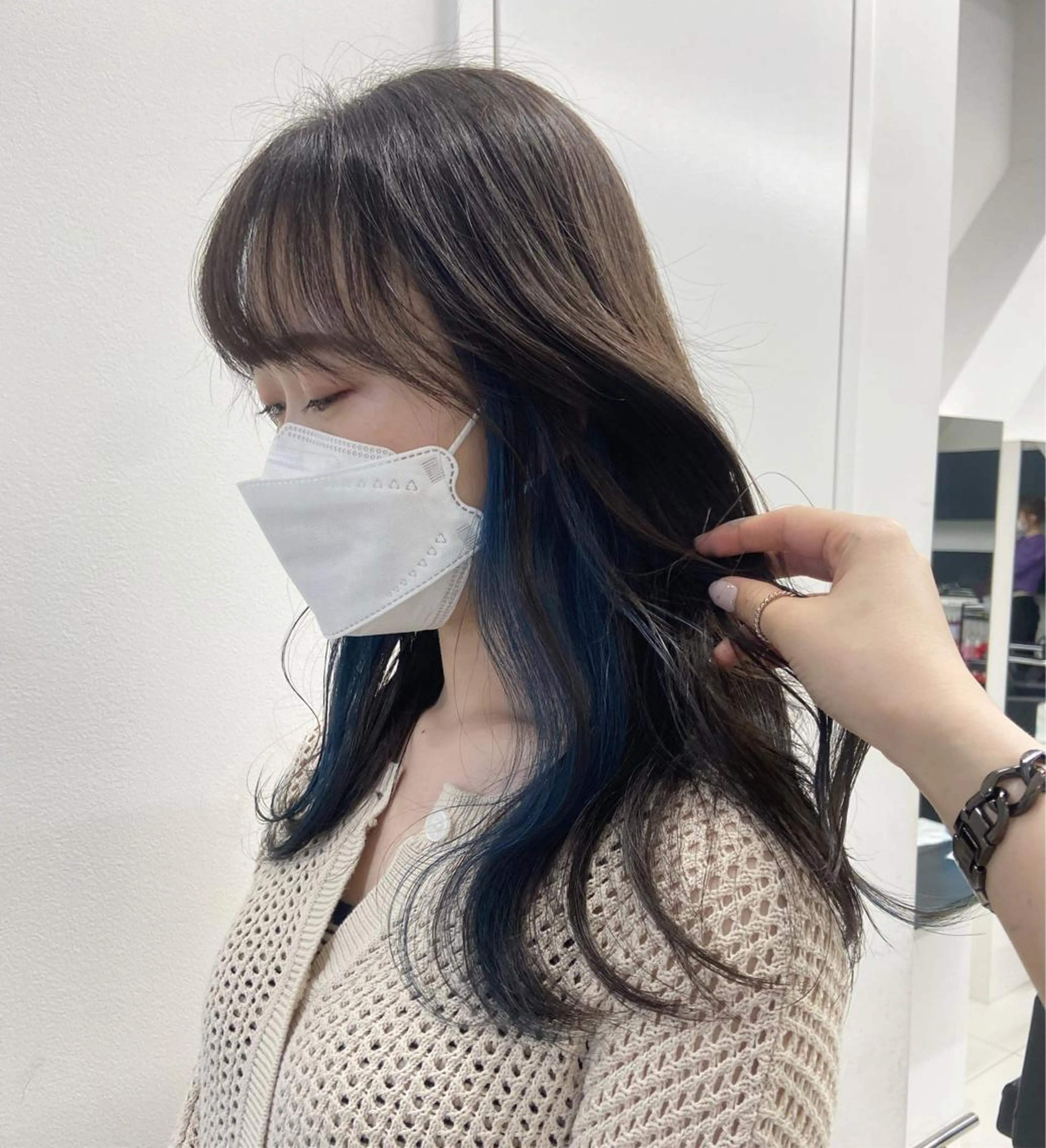 ミディアム 韓国レイヤー/ヘア カラー🎀ayamiのヘアスタイル