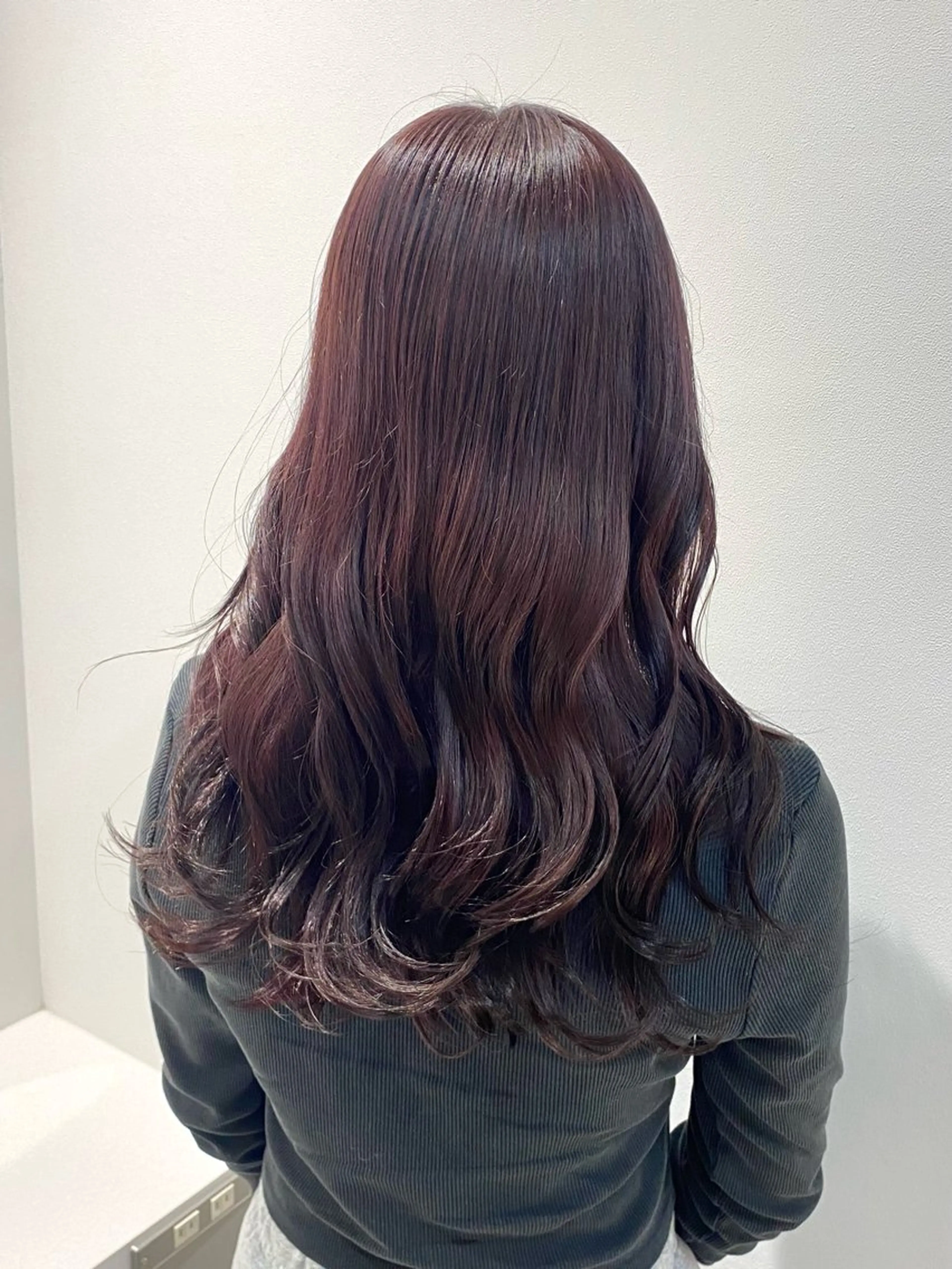 ミディアム カラー カット ヘアカラー トリートメント 髪質改善水素TR× レイヤーカット/熊澤のヘアスタイル