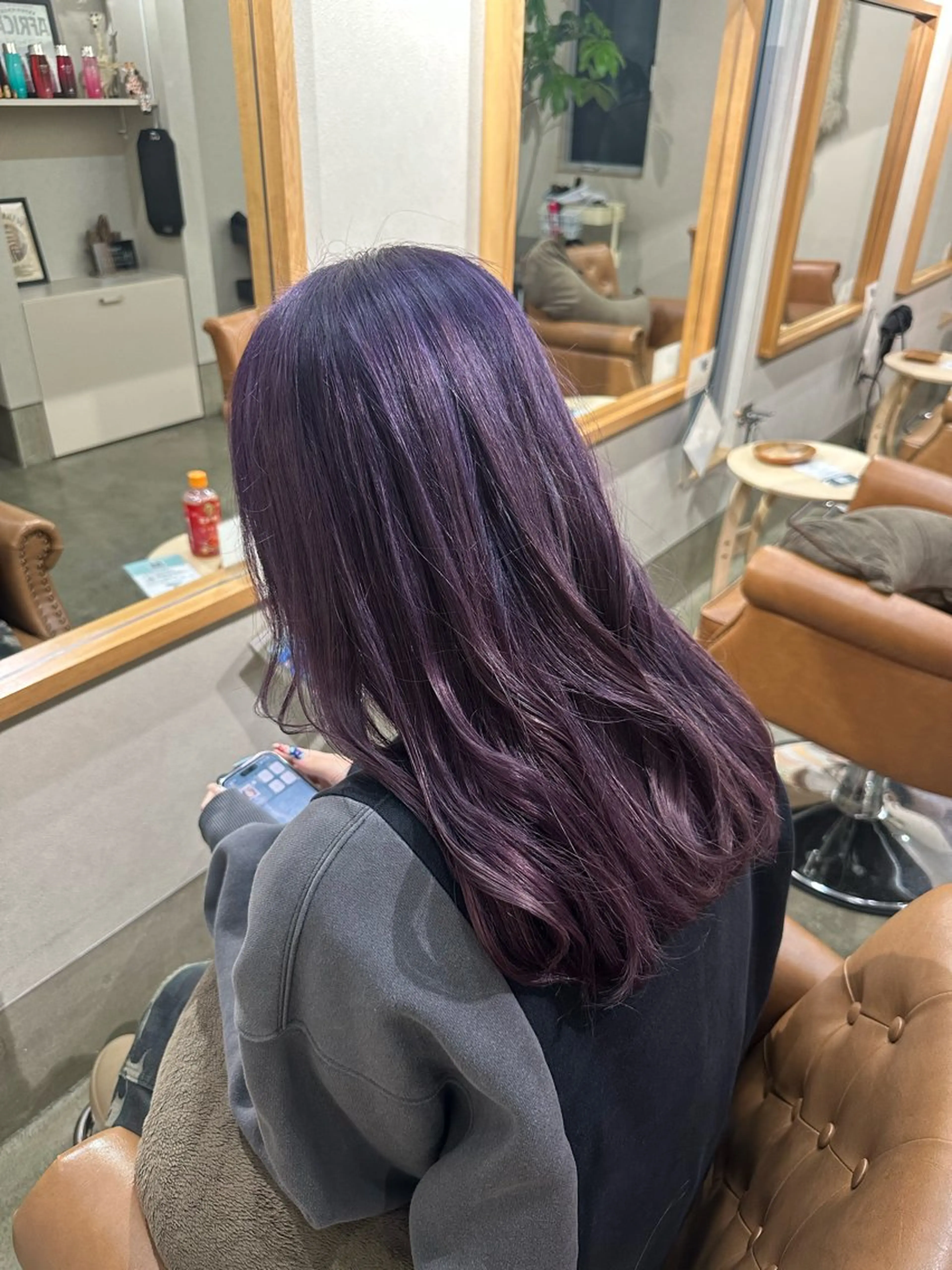 ロング カラー ヘアカラー 大石 楓のヘアスタイル