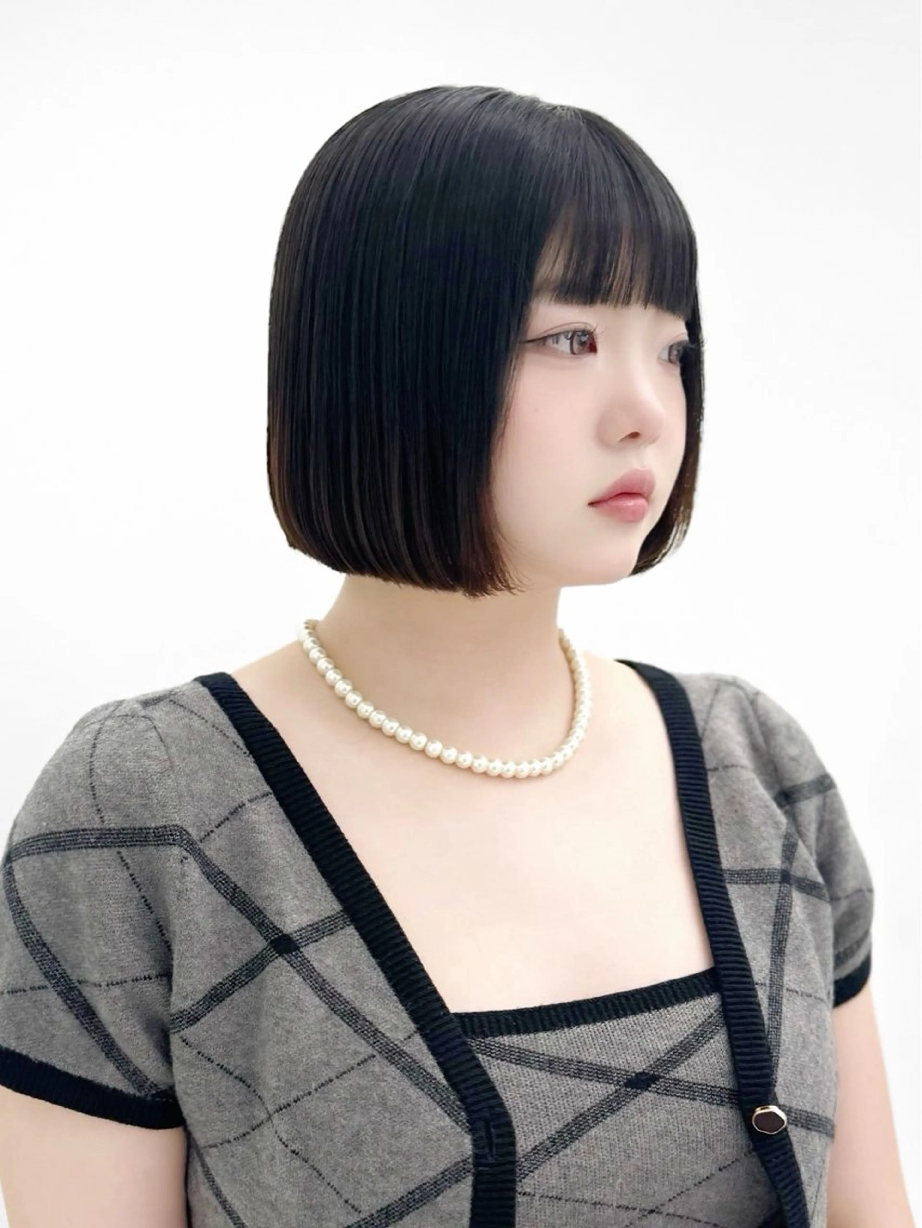 ショート カラー ヘアアレンジ カット ヘアカラー 縮毛矯正 トリートメント ヘッドスパ ヘアセット 韓国ボブ🤍 縮毛矯正/ひかりのヘアスタイル