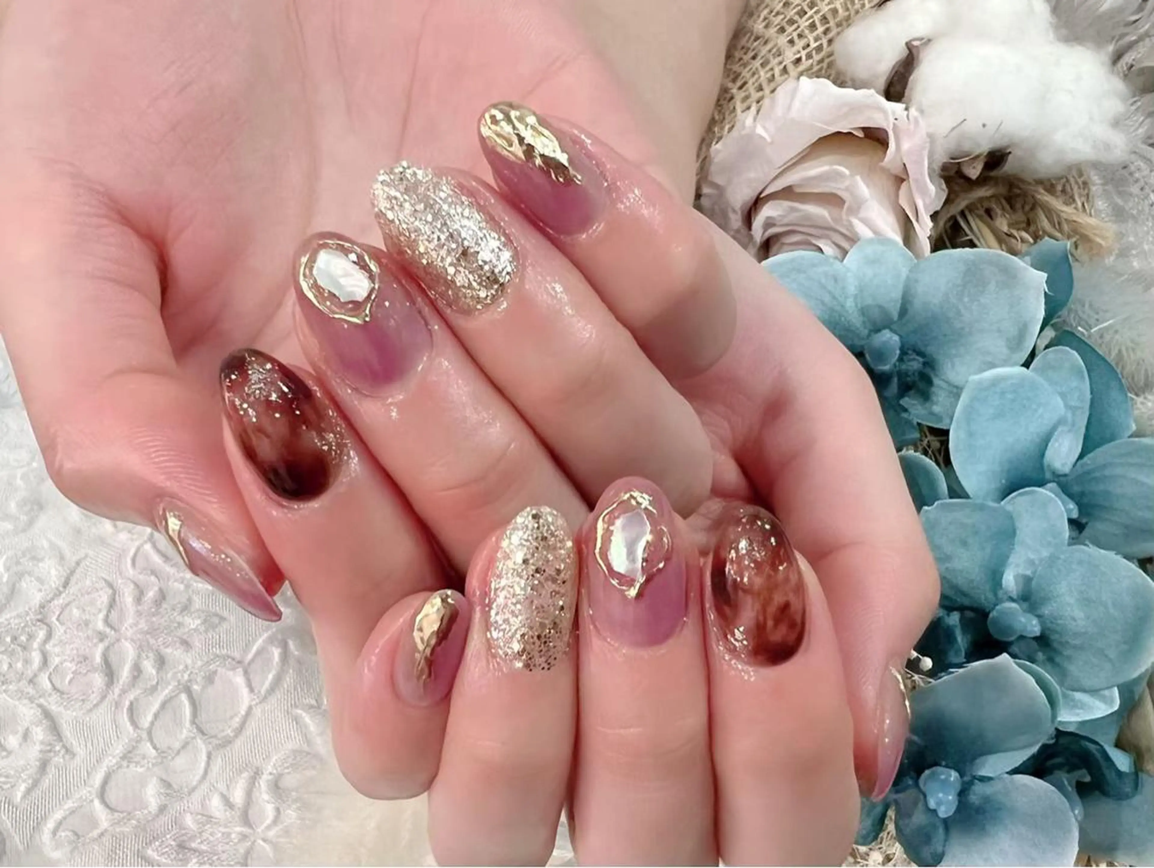 ネイル ニュアンスネイル ハンドネイル ハンドケア nailsalon mintのネイルデザイン