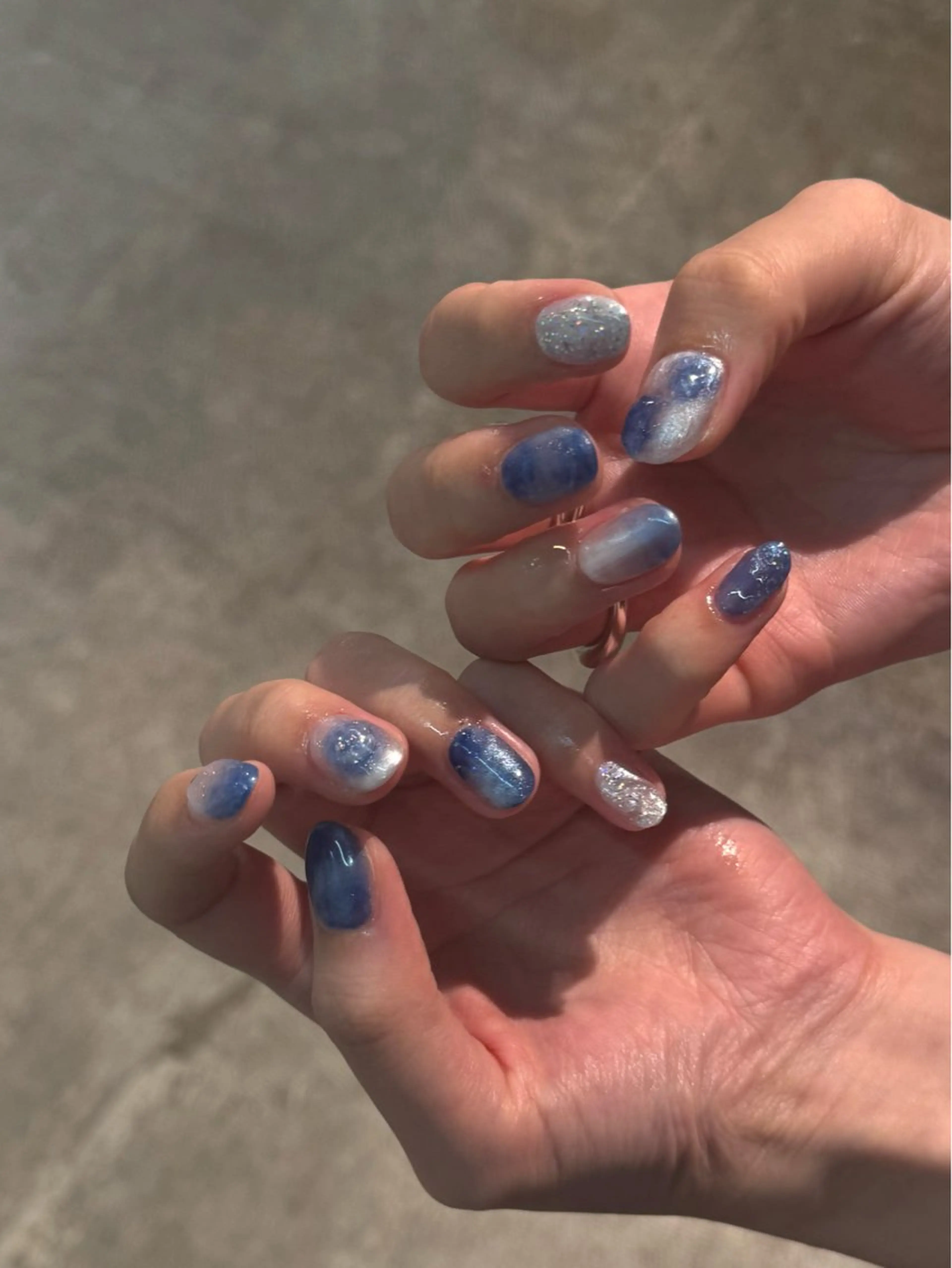 メンズ ネイル ハンドネイル ハイトーン/ネイル /ミウ 🌺❤︎のヘアスタイル