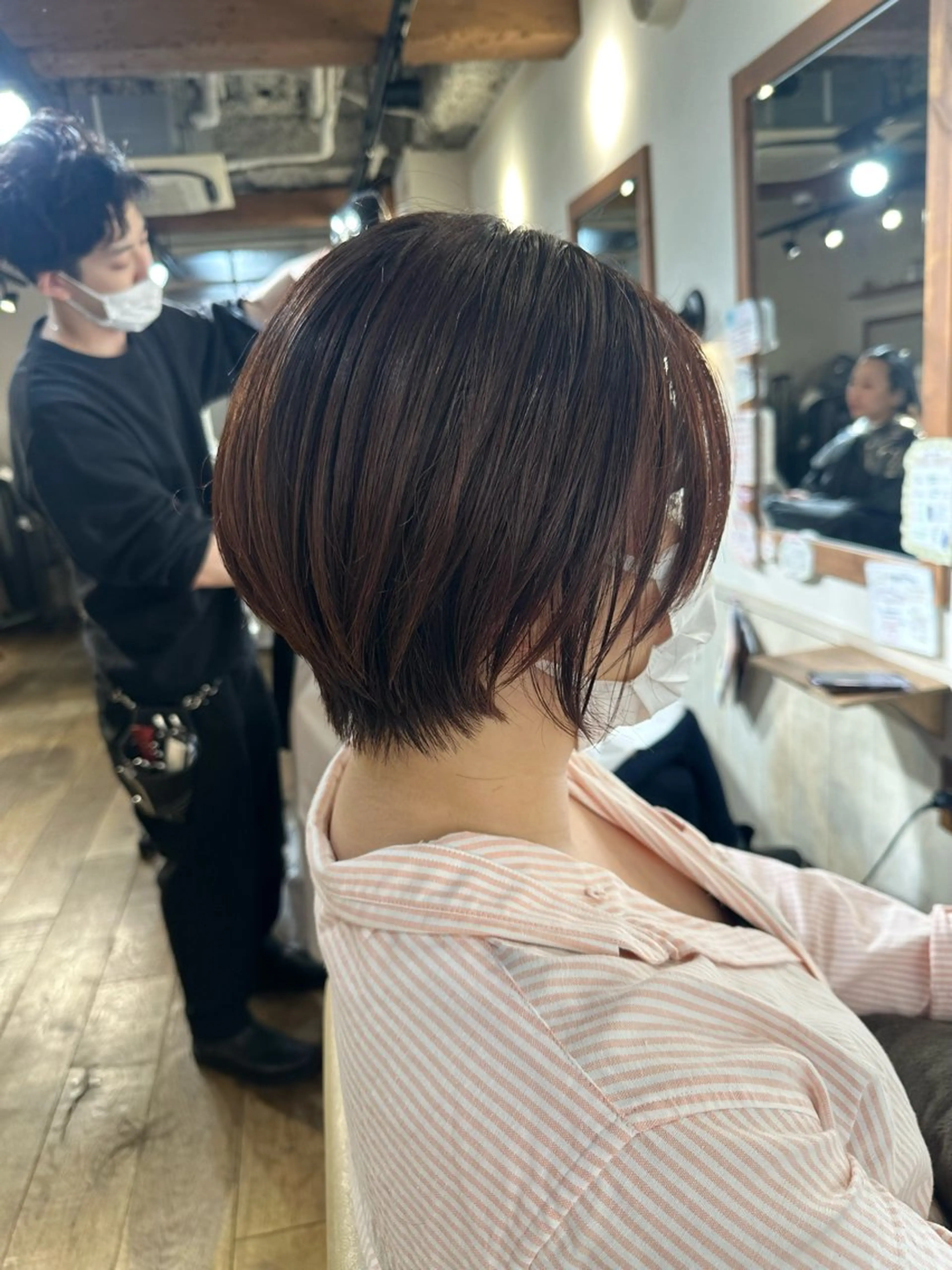 ショート カラー 透明感カラー/ボブ /佐藤伶のヘアスタイル