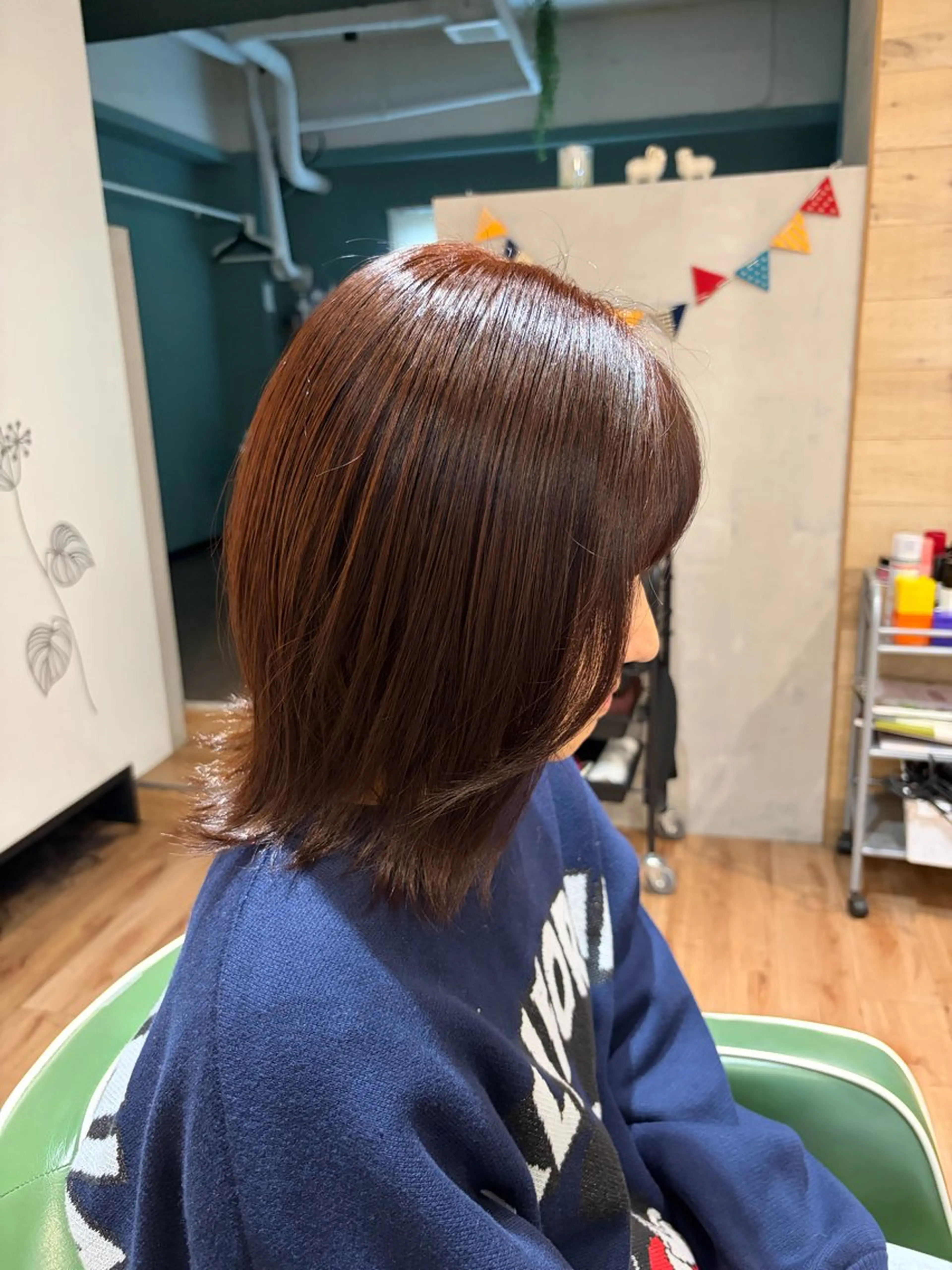 ミディアム カラー ヘアカラー トリートメント ✨ショート/ボブ 縮毛矯正✨アキラのヘアスタイル