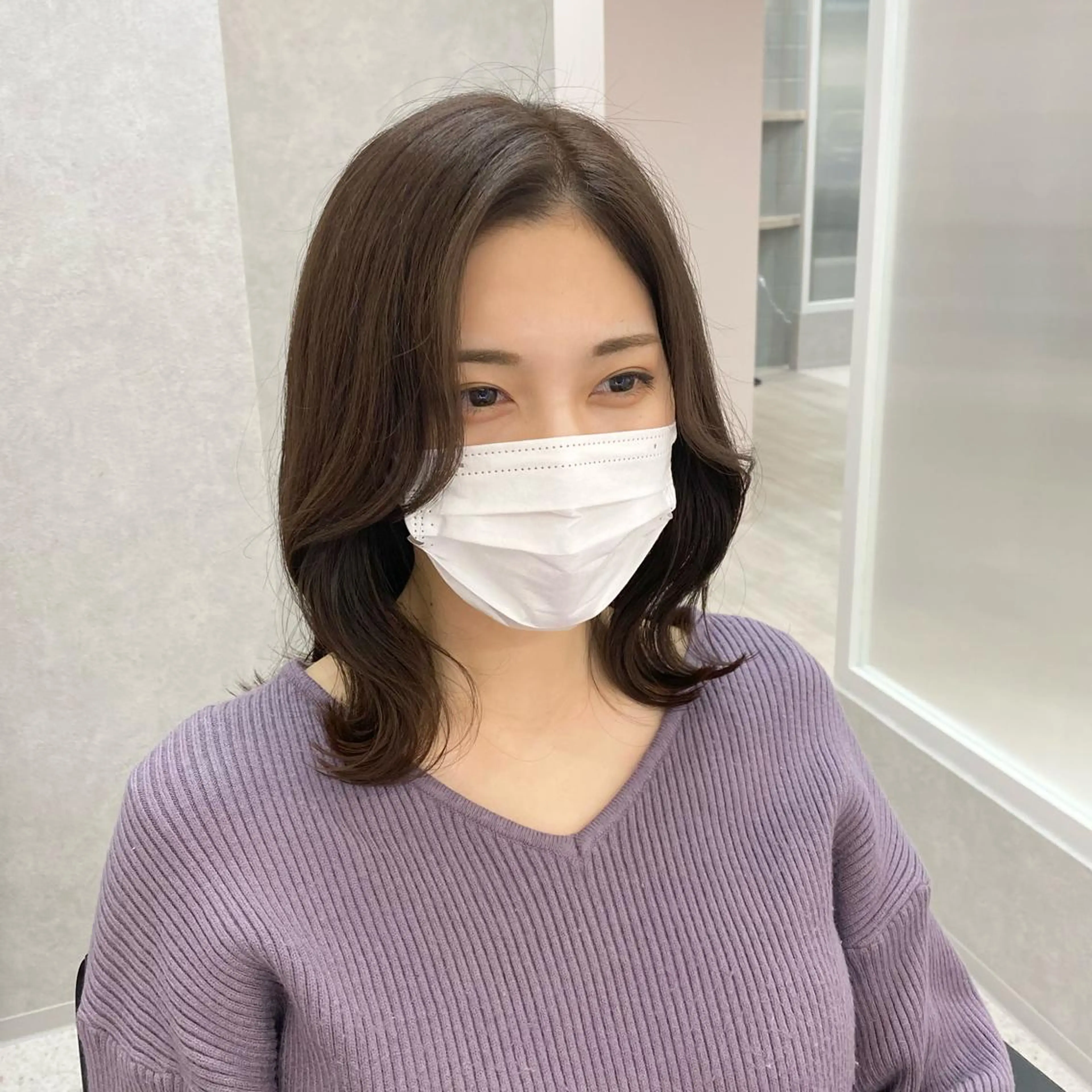 ミディアム 髪質改善 ヒデのヘアスタイル