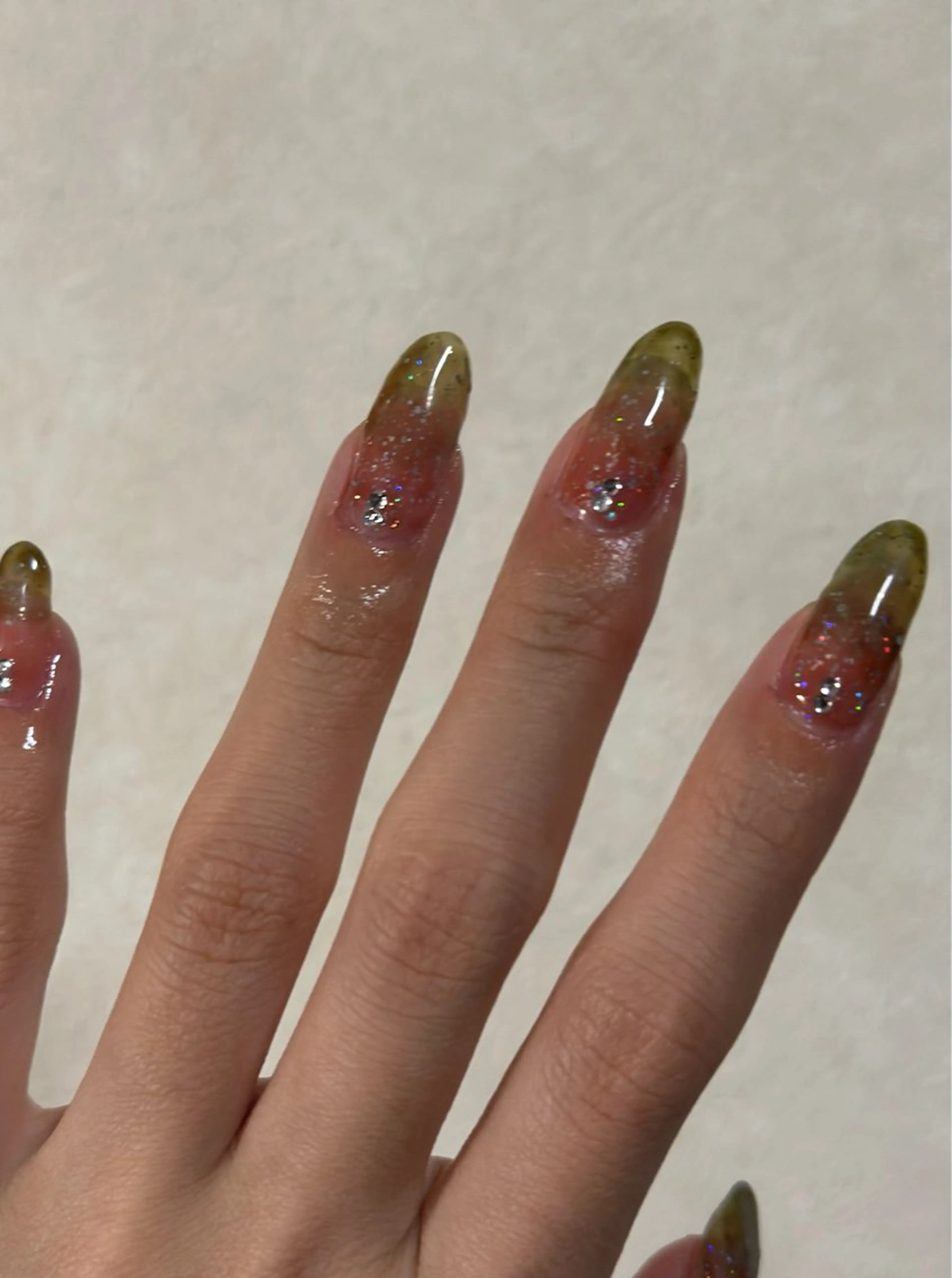 ネイル ラメ(グリッター) 🌷 kuuのネイルデザイン