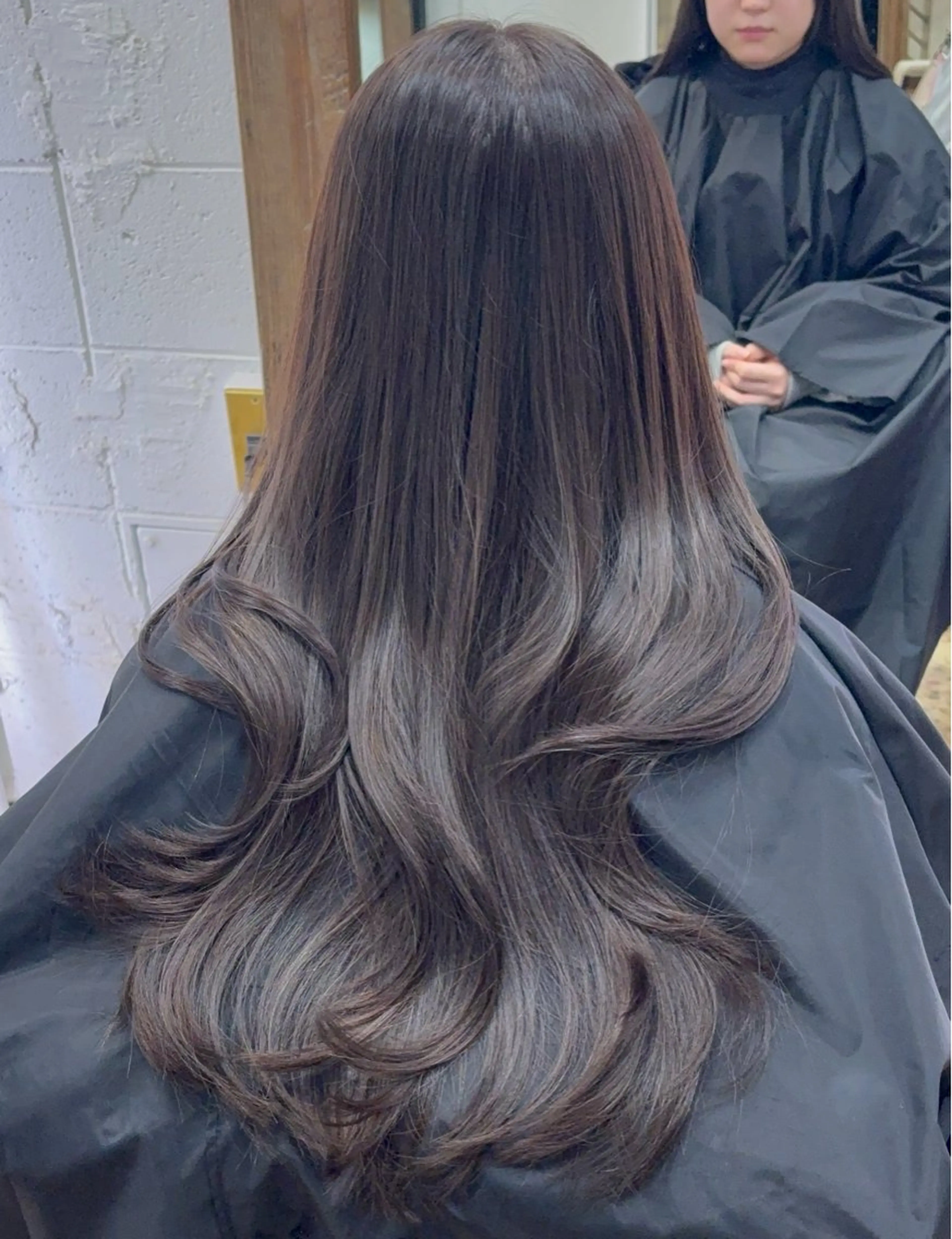 ロング カラー 透明感カラー グレージュ ラベンダーカラー ラベンダーグレージュ ラベンダーグレー 🤍韓国ヘア/ 楓🤍のヘアスタイル