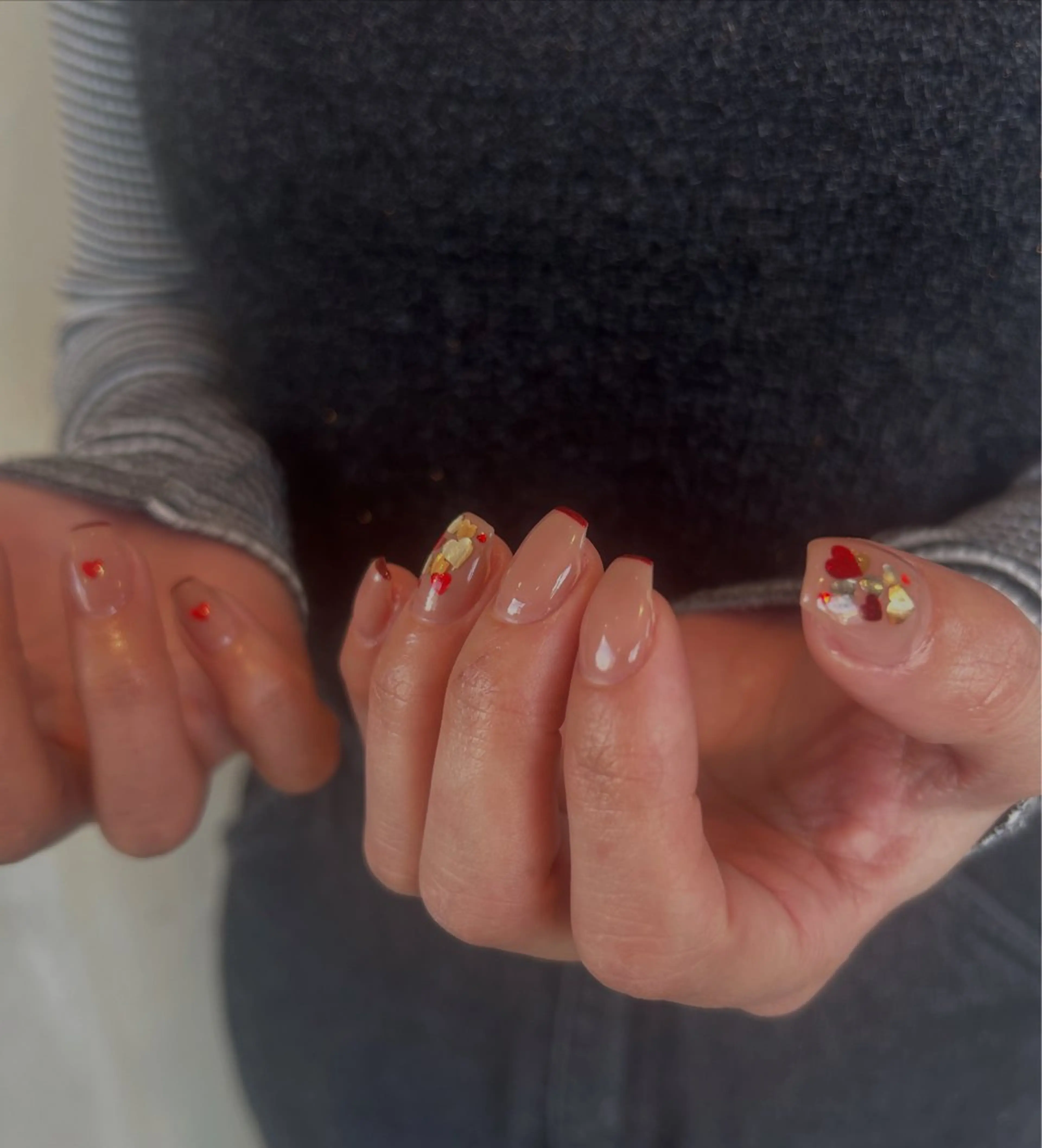 ネイル ハート ホログラムネイル tote. harunaのネイルデザイン