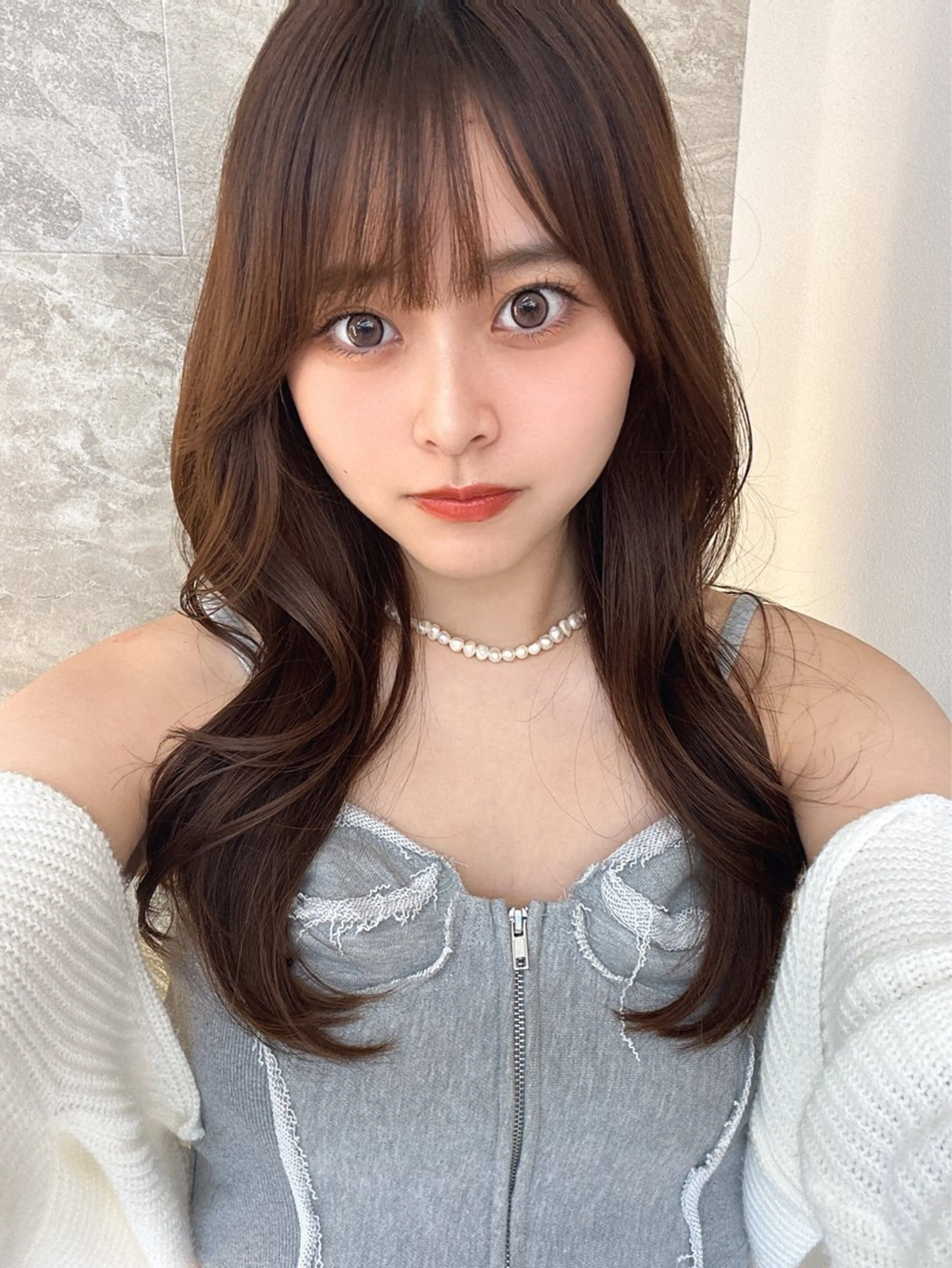 ロング カラー カット ヘアカラー 池袋/韓国レイヤー/ 髪質改善／小原幹太のヘアスタイル