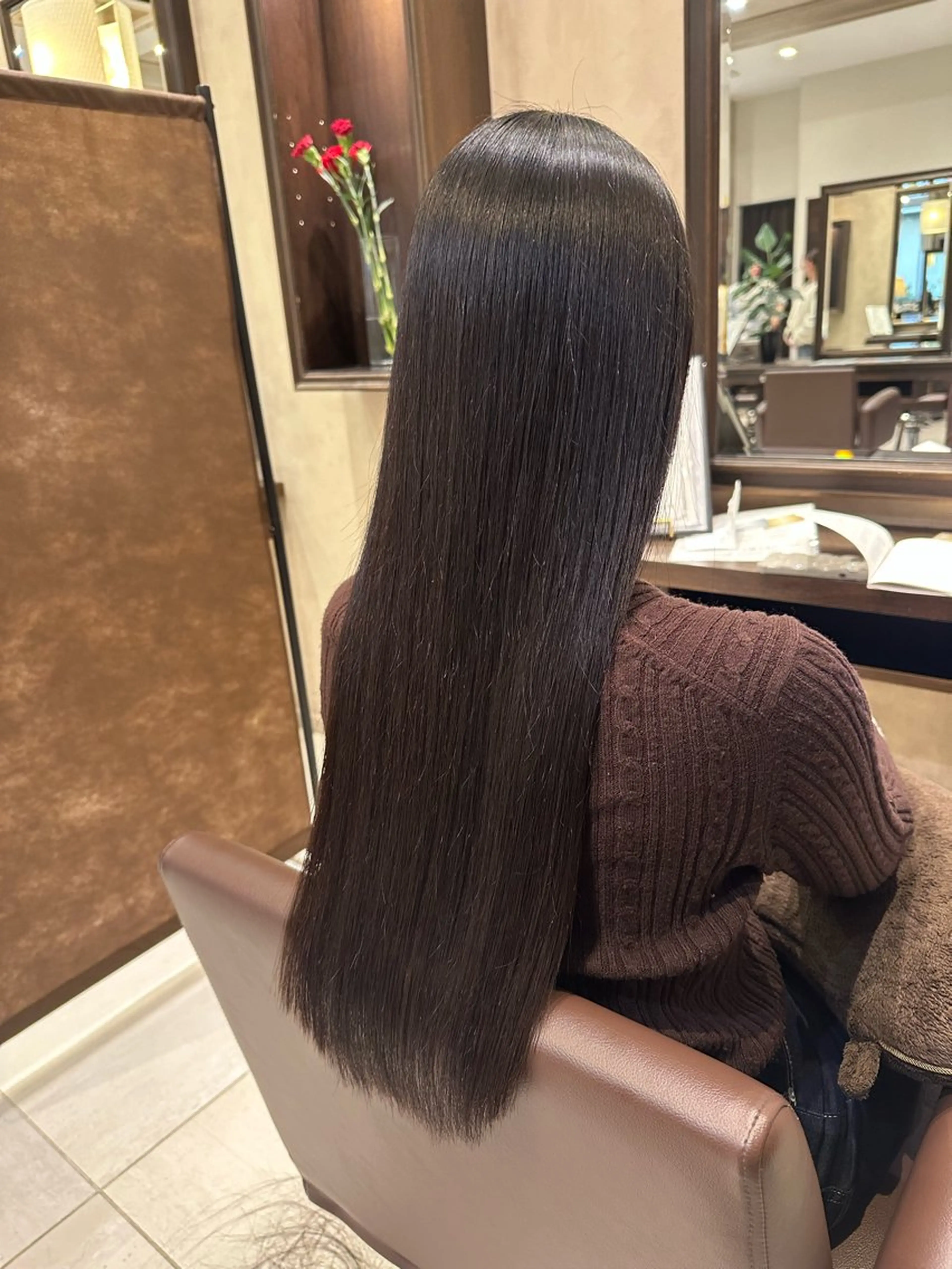 ロング 縮毛矯正 トリートメント 山本 麟太郎のヘアスタイル