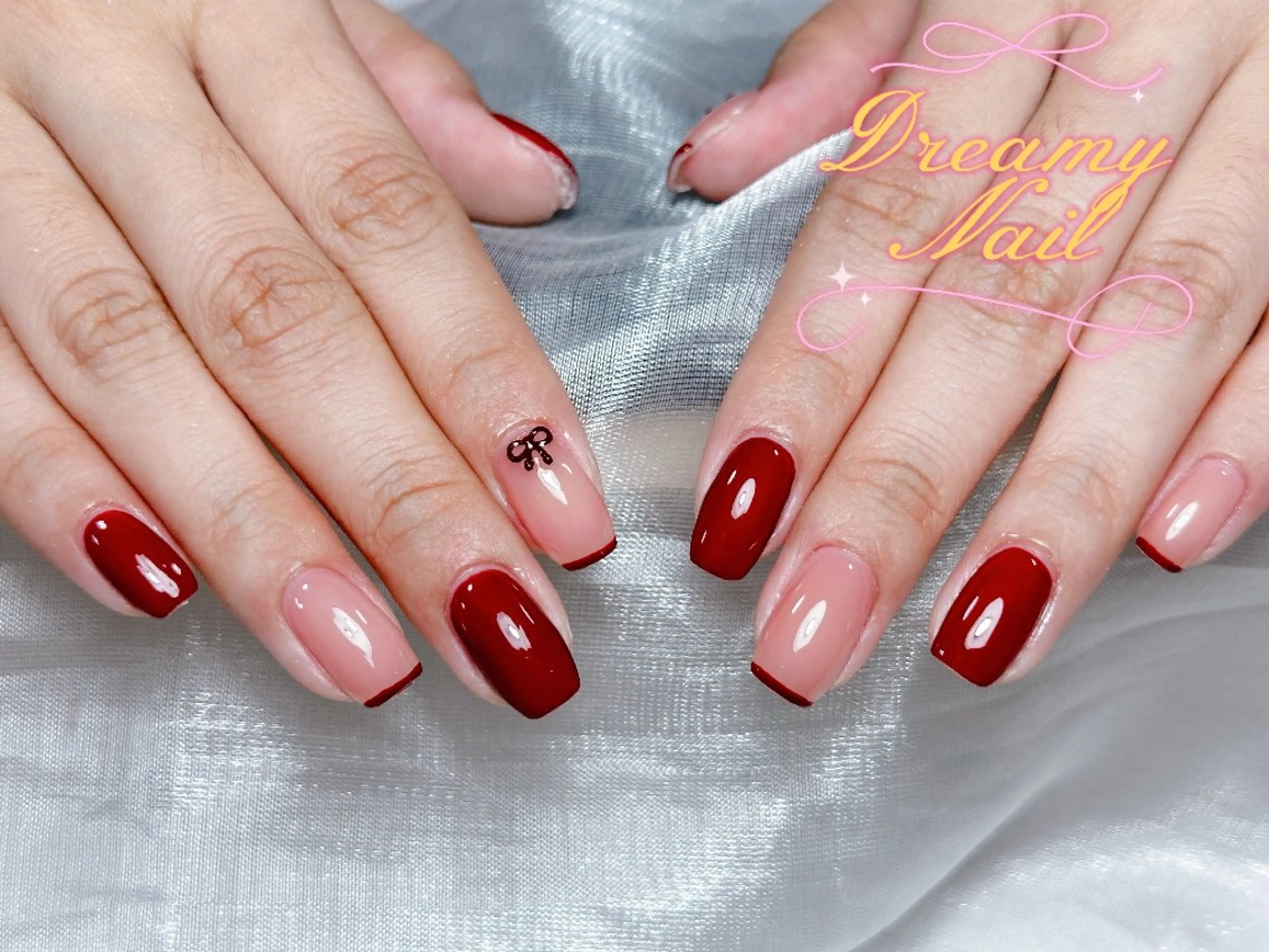 ネイル チークネイル 長さ出し フレンチネイル グラデーション マグネットネイル ハンドネイル ハンドケア 💕Dreamy KIYO💕のネイルデザイン