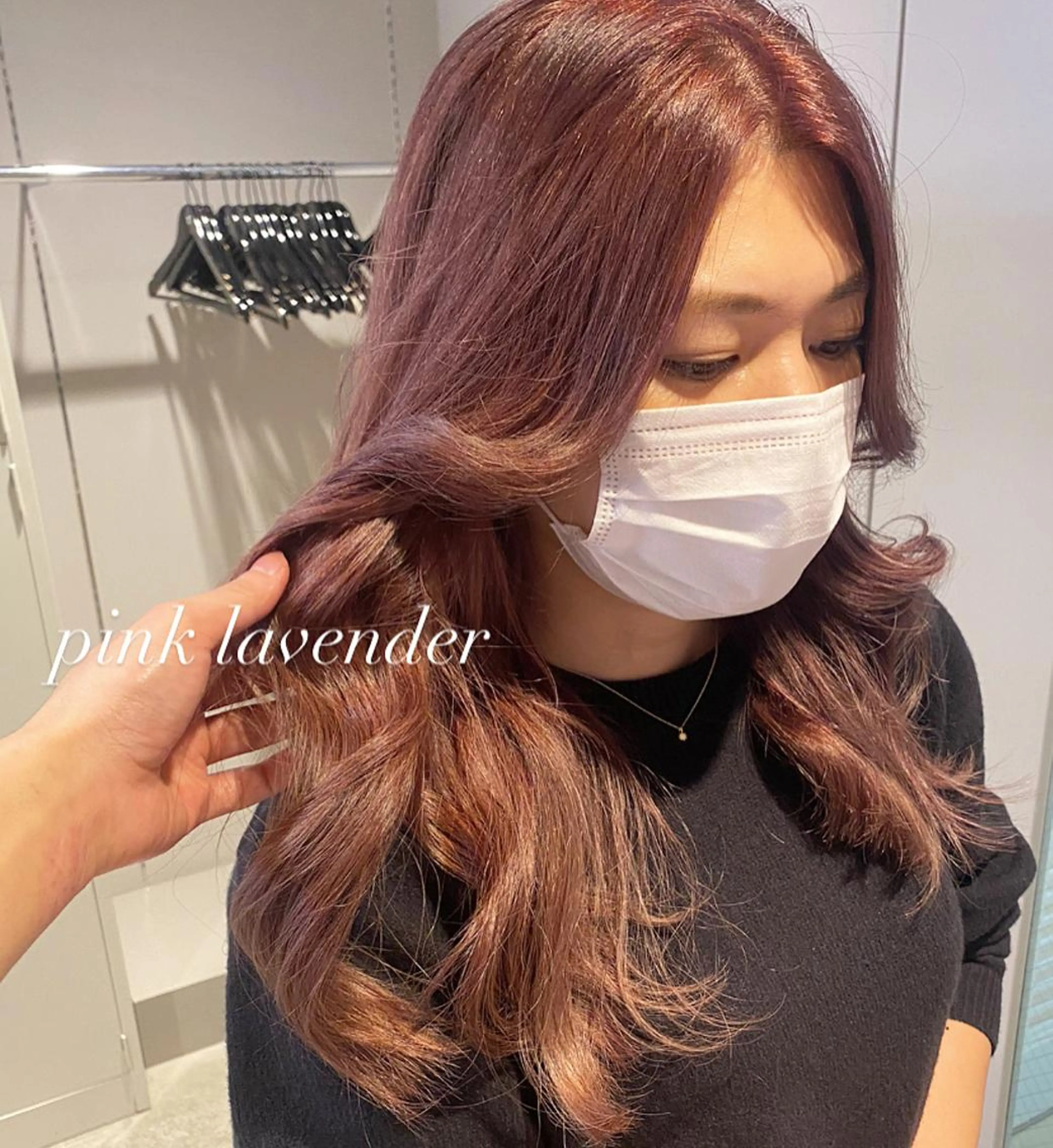 セミロング カラー ヘアカラー トリートメント ヘアセット 韓国/トレンド レイヤー【101】のヘアスタイル