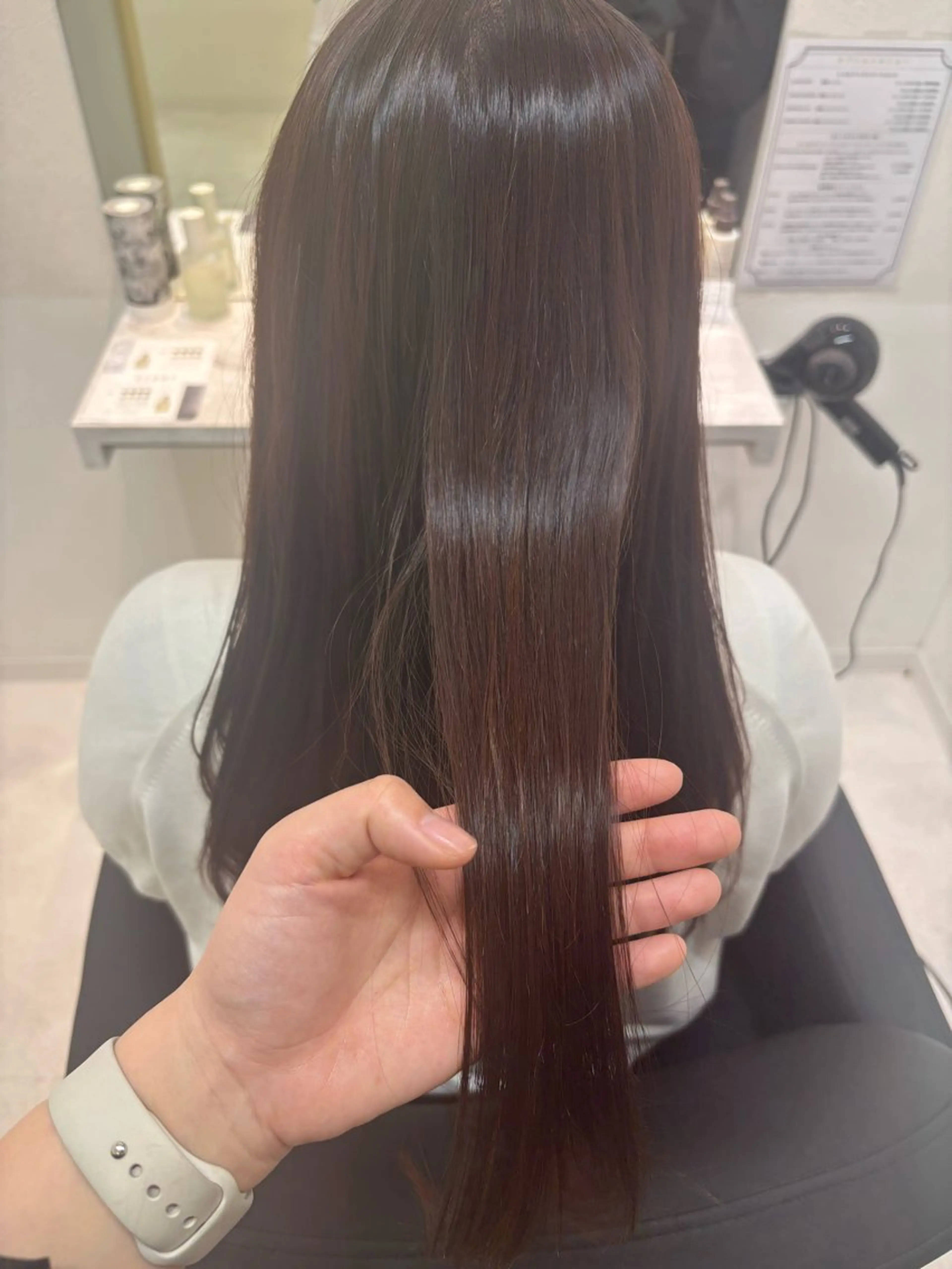 ロング 縮毛矯正 ボブ/顔周りレイヤー asuka🫧のヘアスタイル