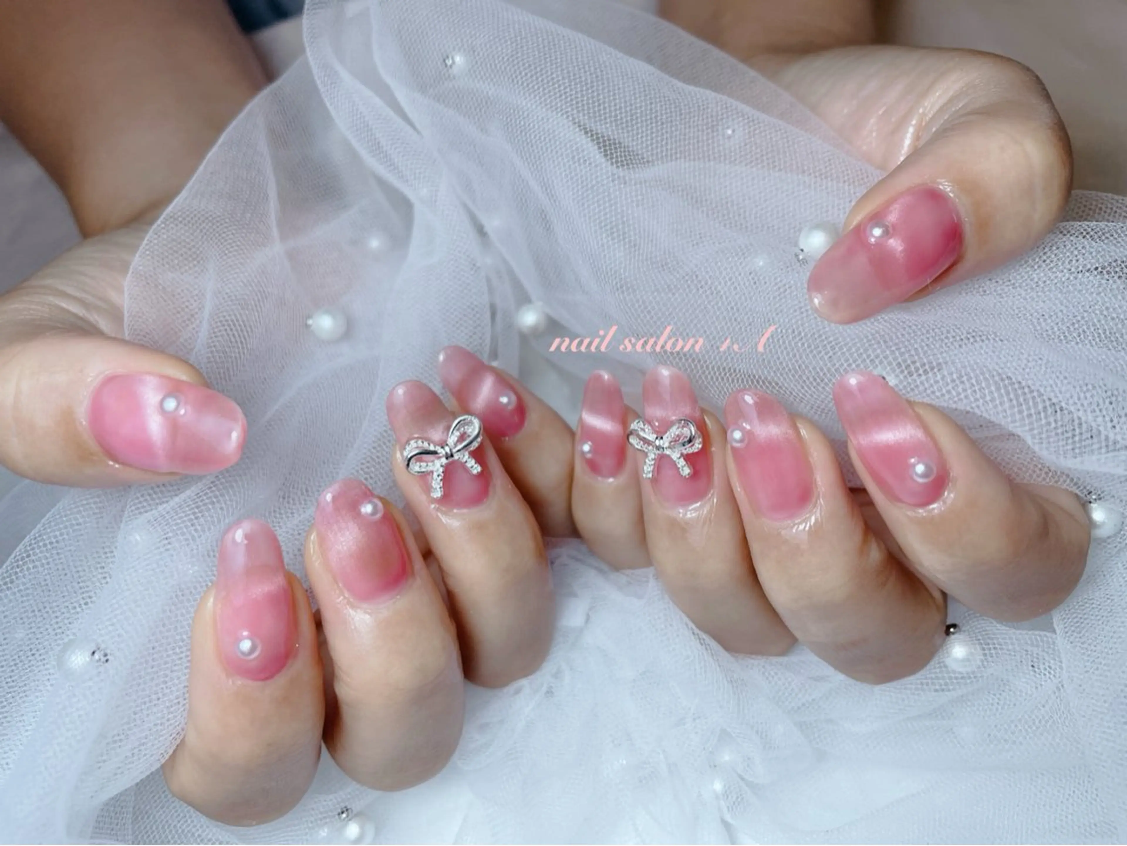 ミディアム ハンドネイル nail salon +A所属・Nail Salon +Aのネイルデザイン