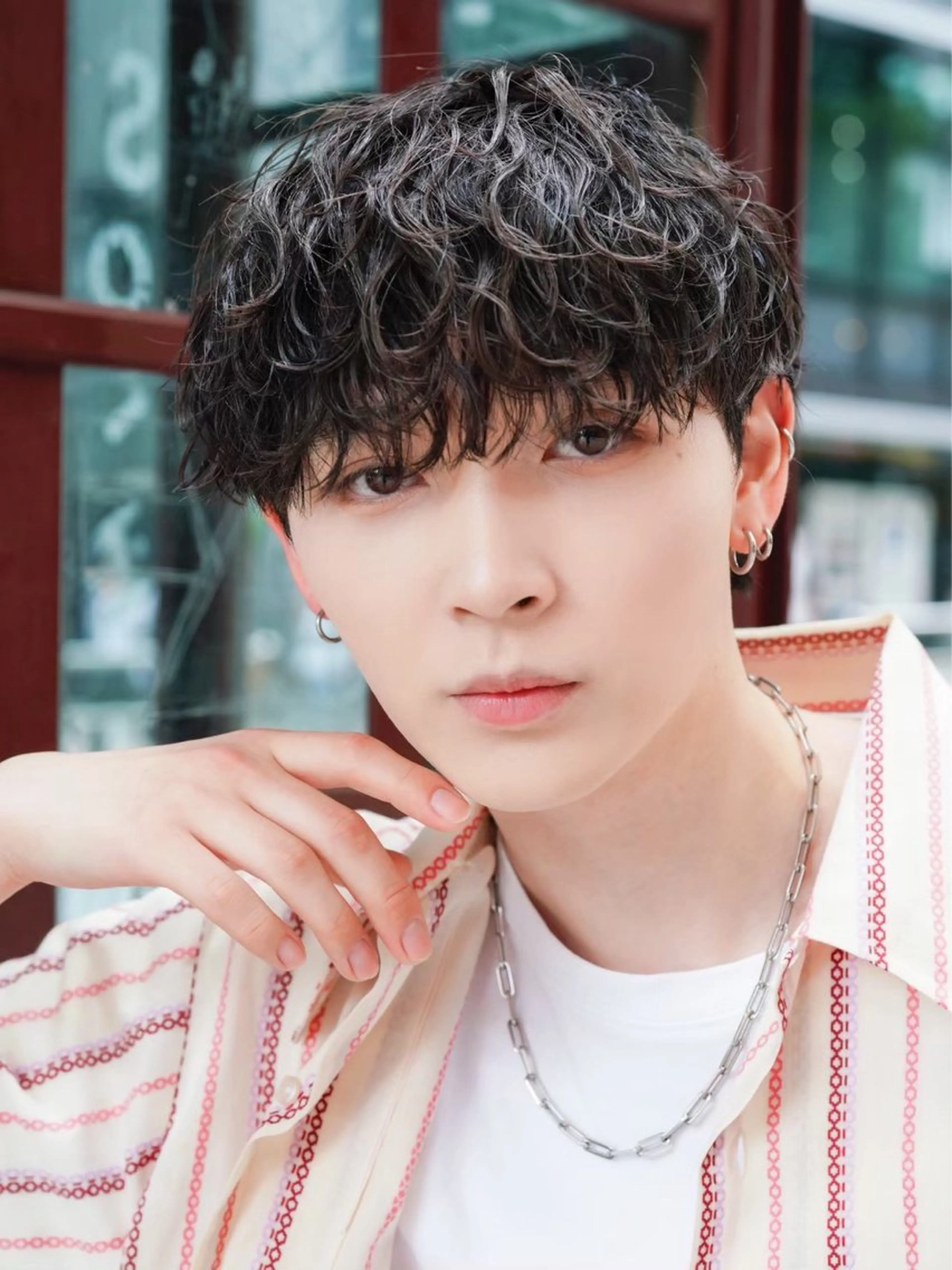 ミディアム ミディアムパーマ ⭐️メンズ特化⭐️ パーマ　カラーのヘアスタイル