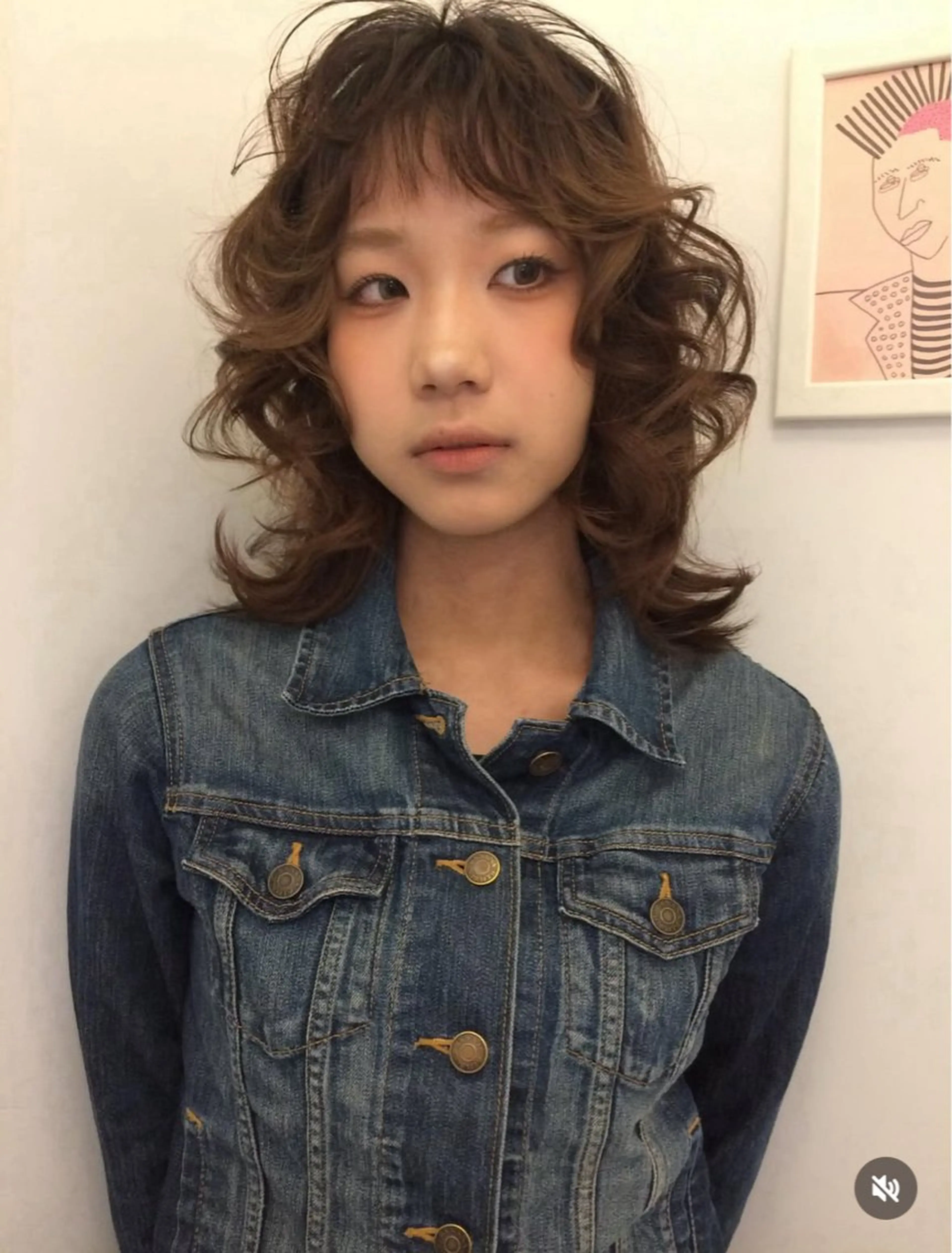 ミディアム ヘアカラー 山田 麻椰のヘアスタイル