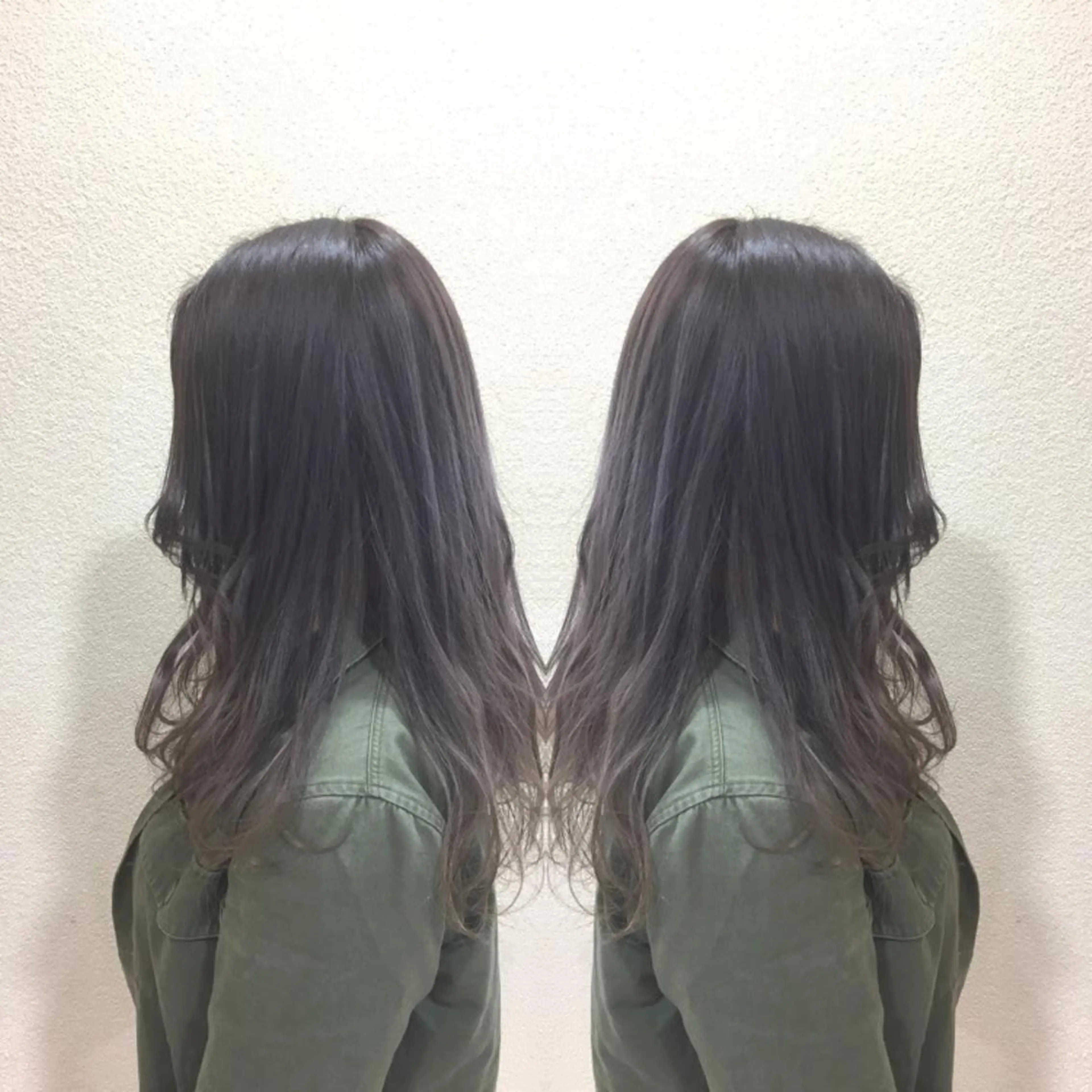 セミロング カラー 透明感カラー グレージュ 髪質改善特化サロン ICONIQ天神店のヘアスタイル