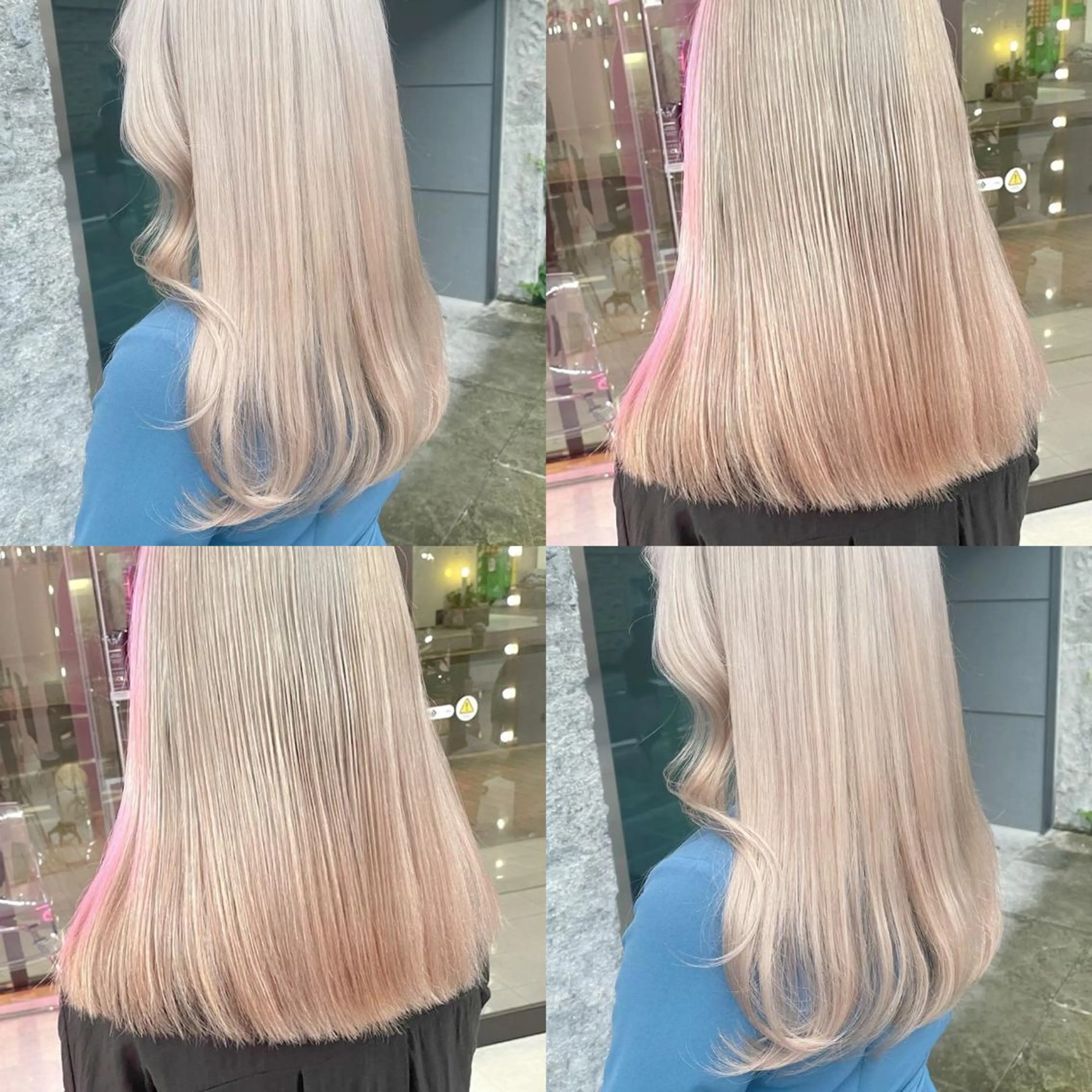 セミロング カラー Beleza原宿所属・MOMO艶髪 🩵モテカラーのヘアスタイル