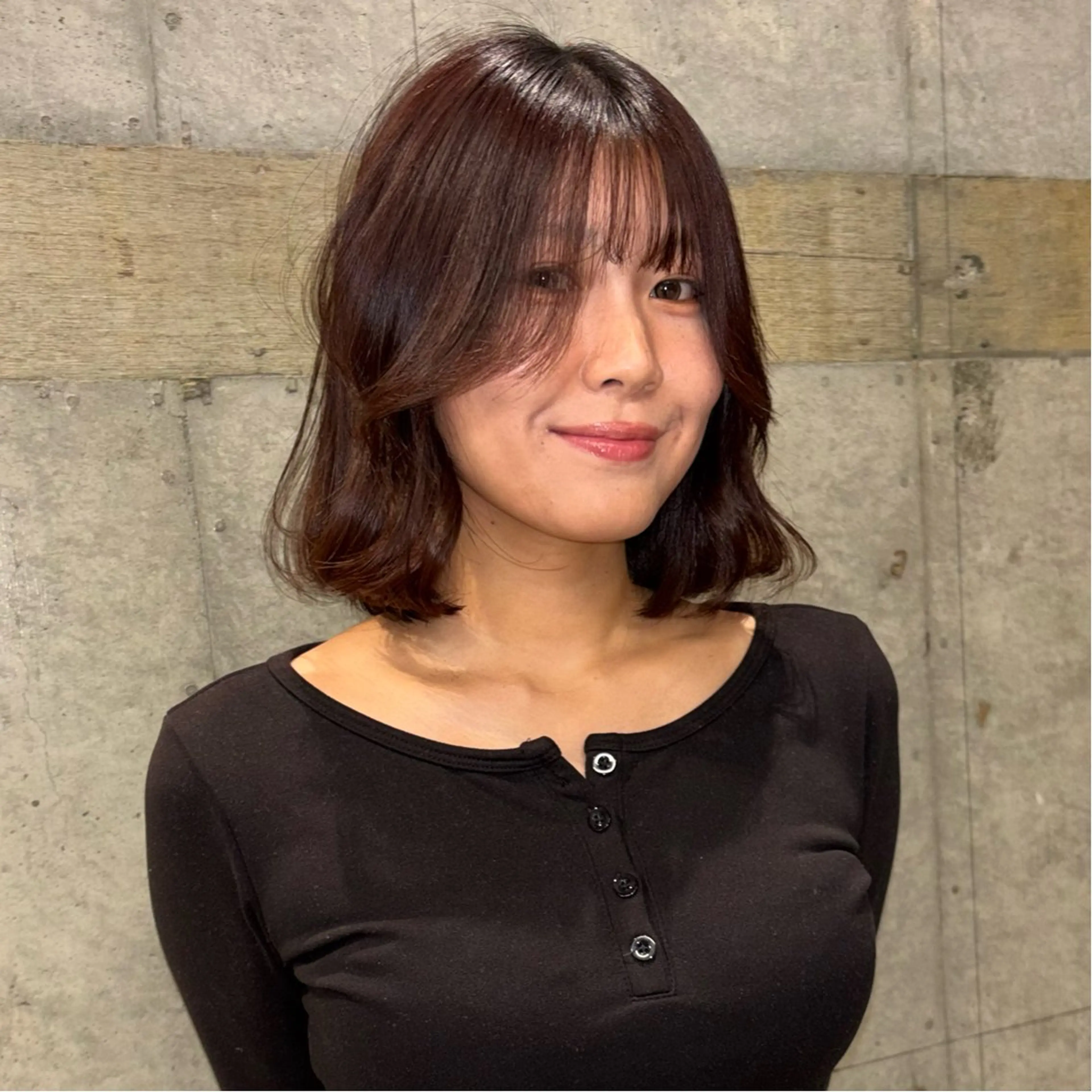 ミディアム rukia : カットモデル様大募集のヘアスタイル