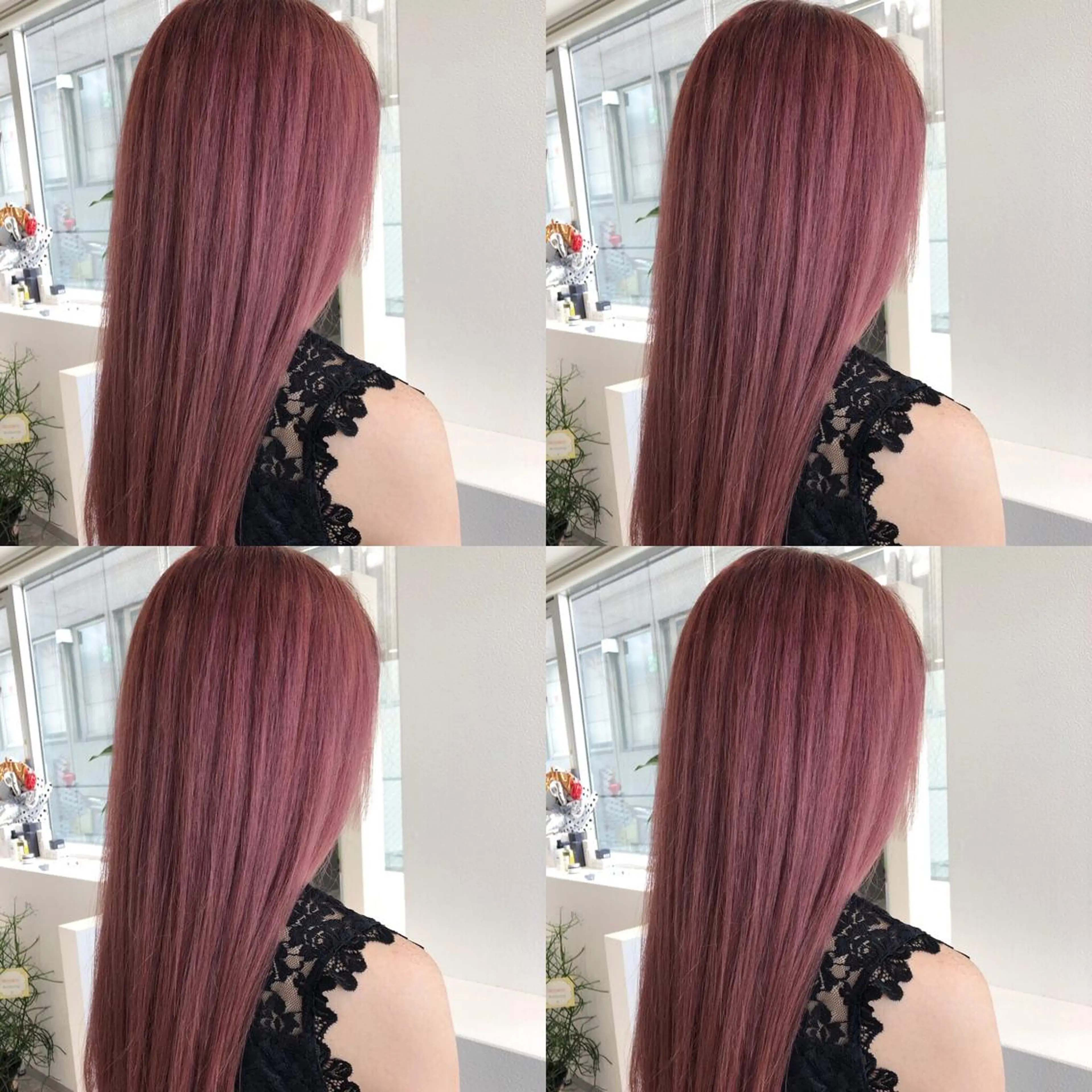 セミロング カラー ピンクカラー カット ヘアカラー トリートメント JILBLAN京都 ショート/ハイライトのヘアスタイル