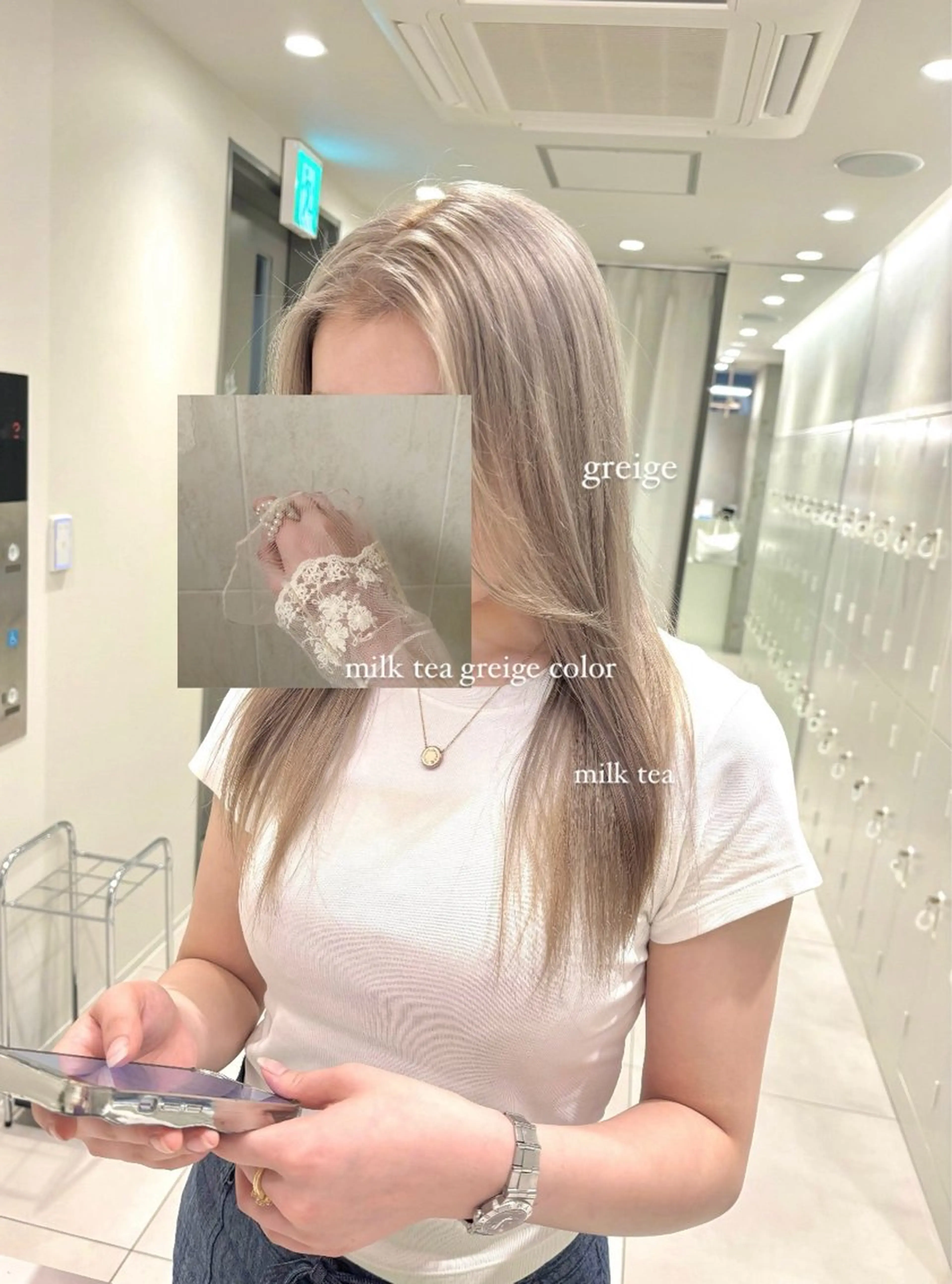 セミロング カラー ヘアカラー トリートメント 透明感カラー・レイヤ ー🎀amika🎀のヘアスタイル