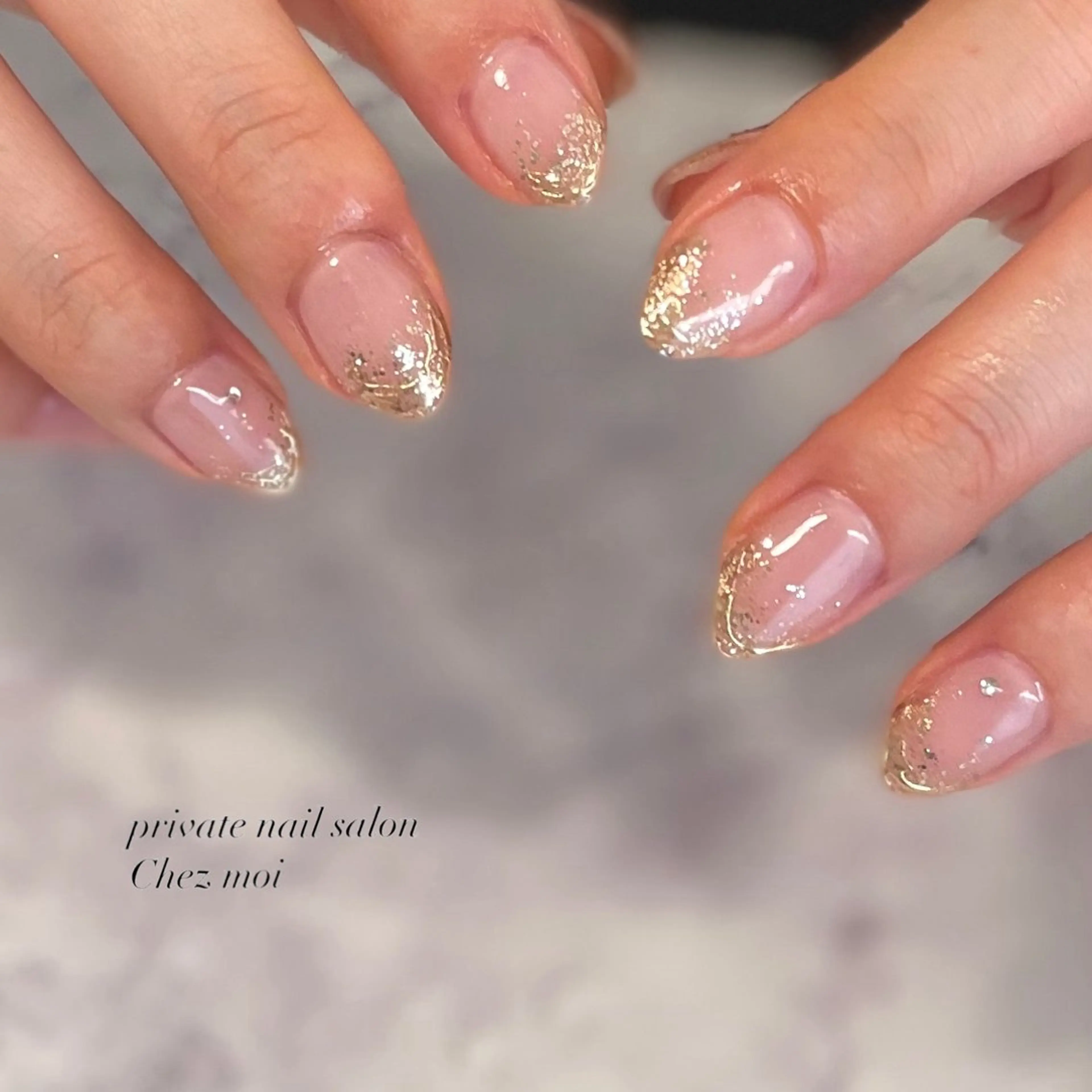 ネイル キラキラネイル 持ち込み KOMINE TOMOKOのネイルデザイン