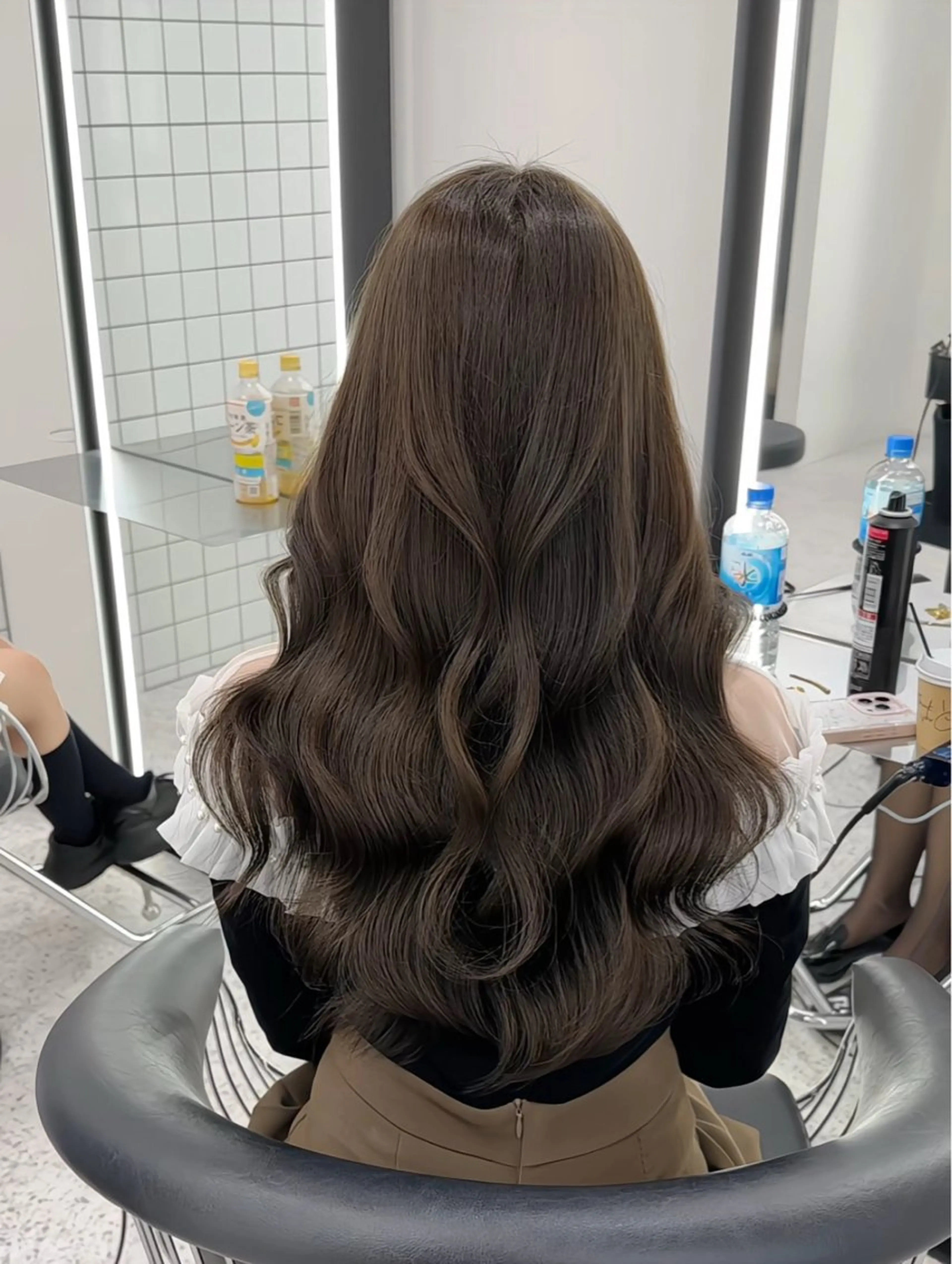 ロング カラー カット ヘアカラー トリートメント ブリーチなしヘーゼル 🤎透明感カラー 唯のヘアスタイル