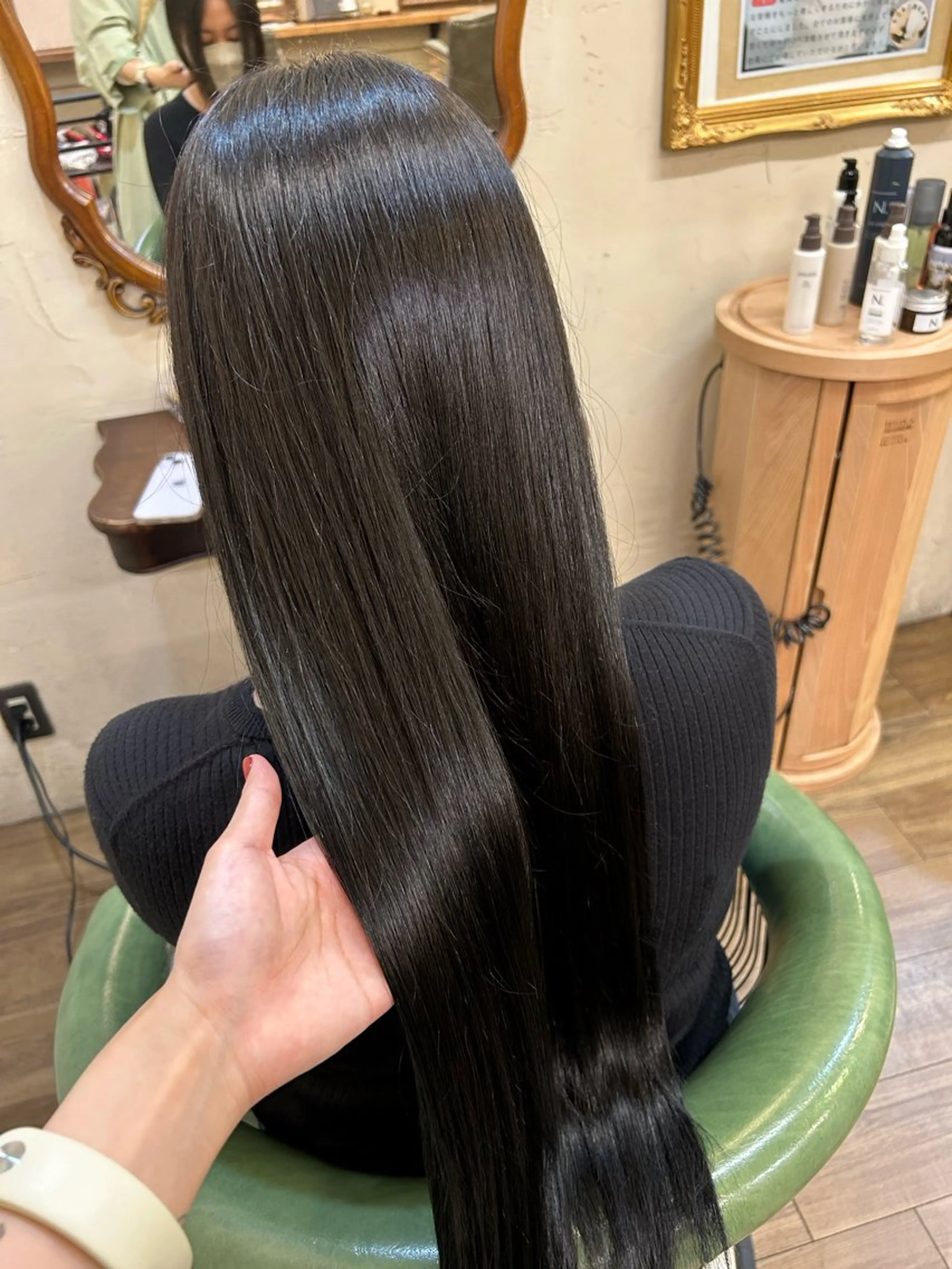 ロング ヘアカラー トリートメント 馬場 瑞穂のヘアスタイル