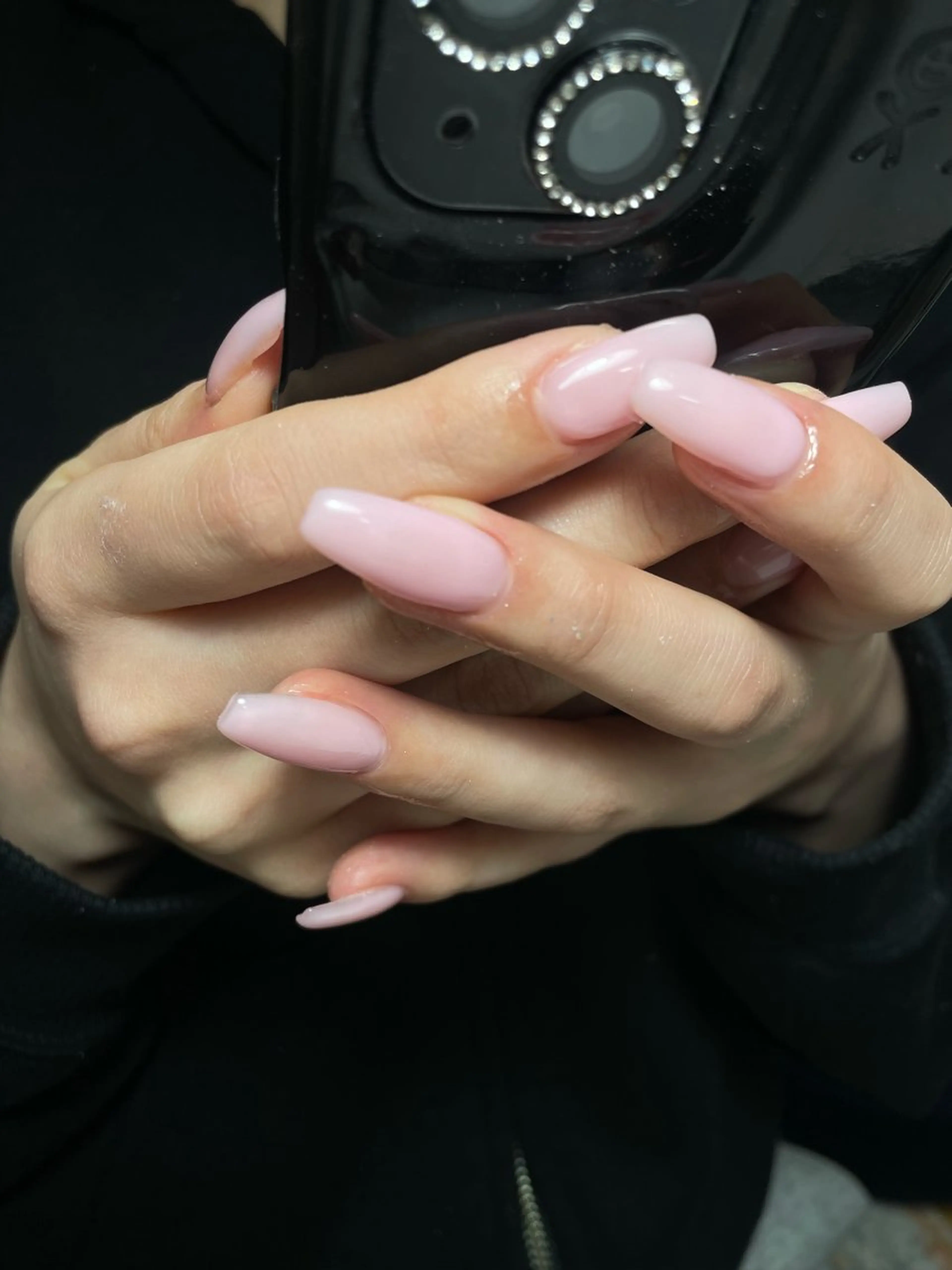 ネイル ワンカラーネイル パステルネイル ピンク 春ネイル ハンドネイル miinail miyuuのネイルデザイン