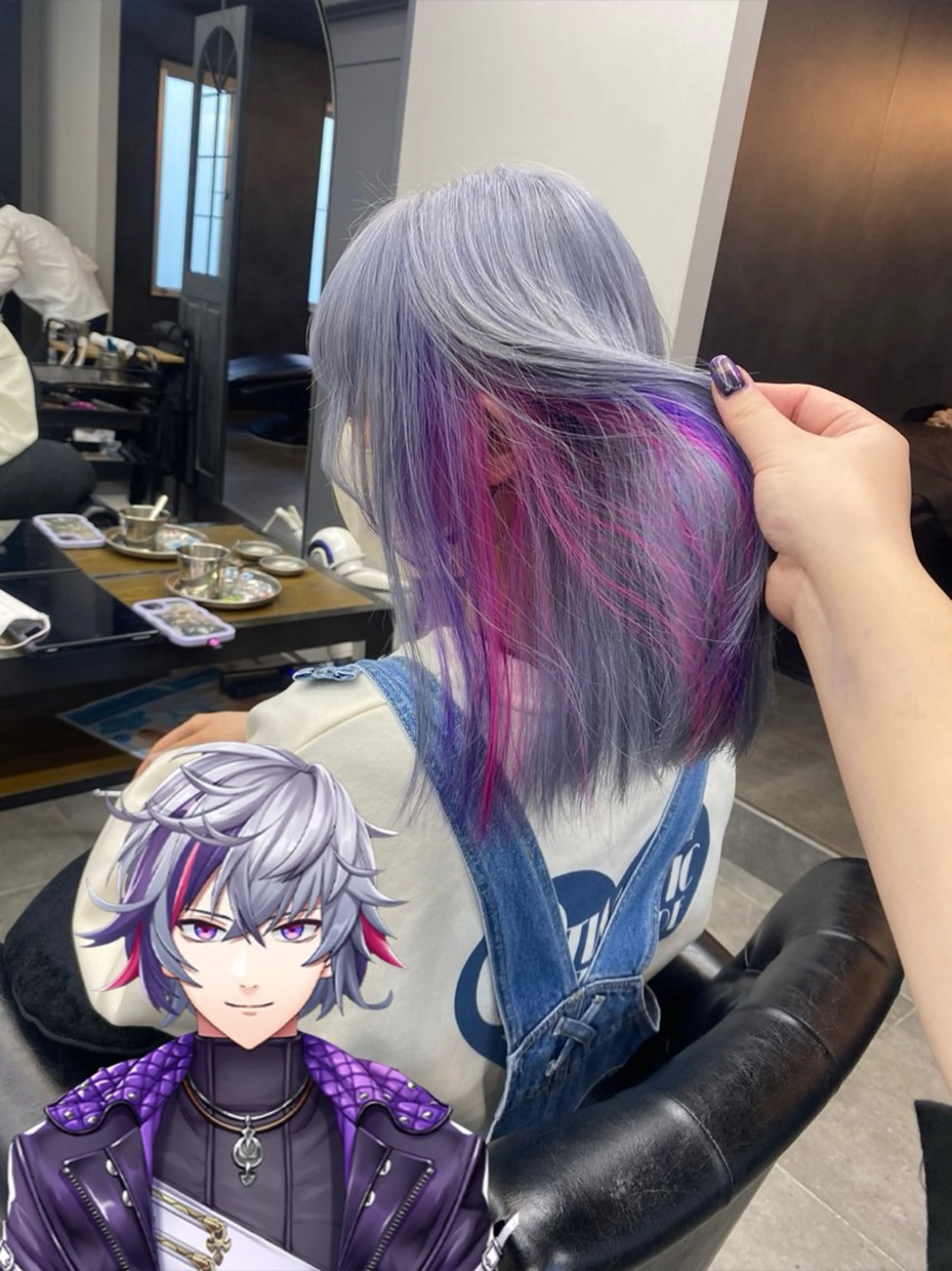 ロング maco 艶感ハイトーン🦋のヘアスタイル