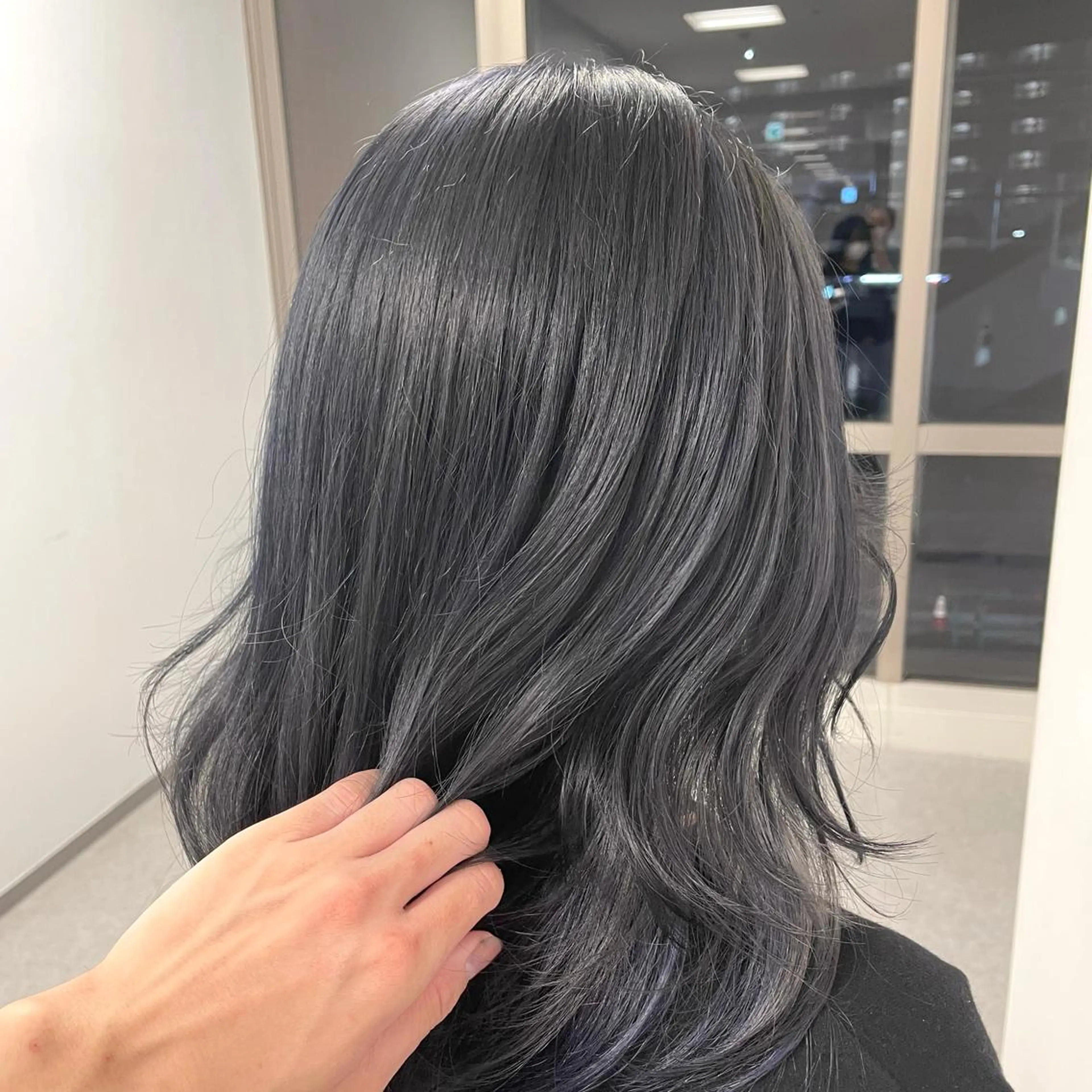 セミロング カラー 心斎橋/ブリーチなし 髪質改善/レイヤーのヘアスタイル