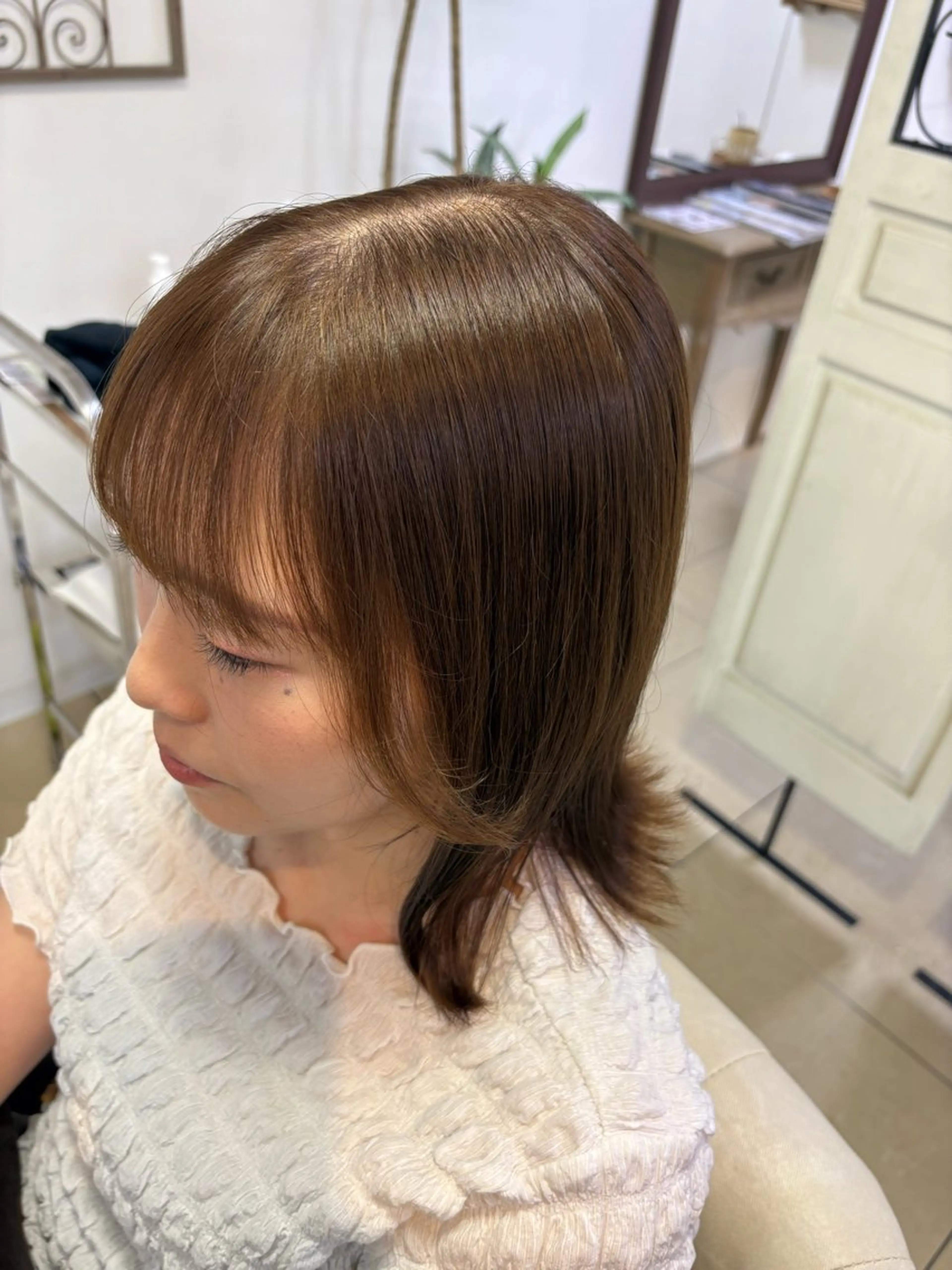 ミディアム ヘアカラー トリートメント eMu中央駅店所属・eMuエミュ‪ ¨̮⃝ayakaのヘアスタイル