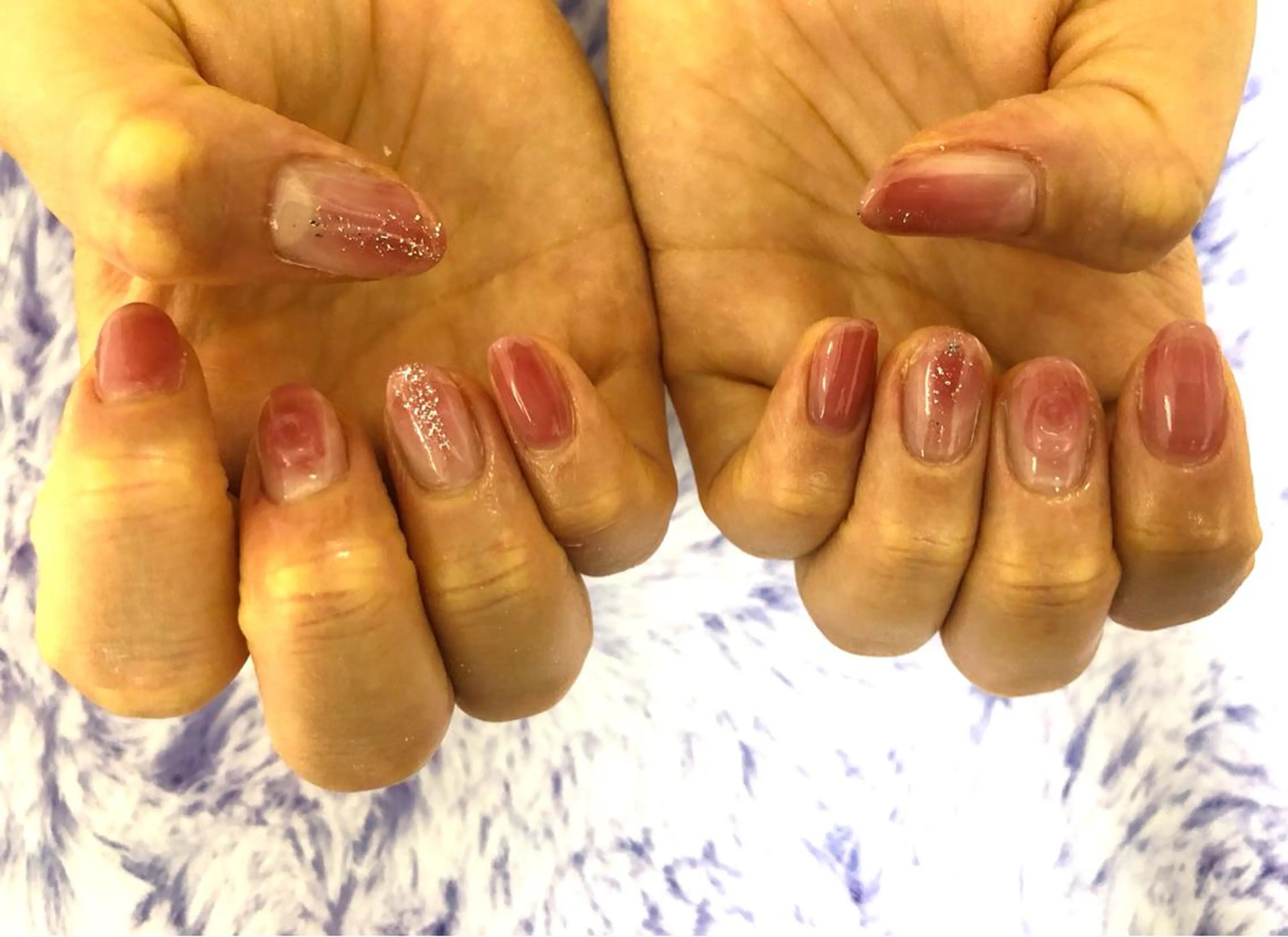 ネイル ぷっくりネイル ハンドネイル Mogu nail 二子玉川のネイルデザイン