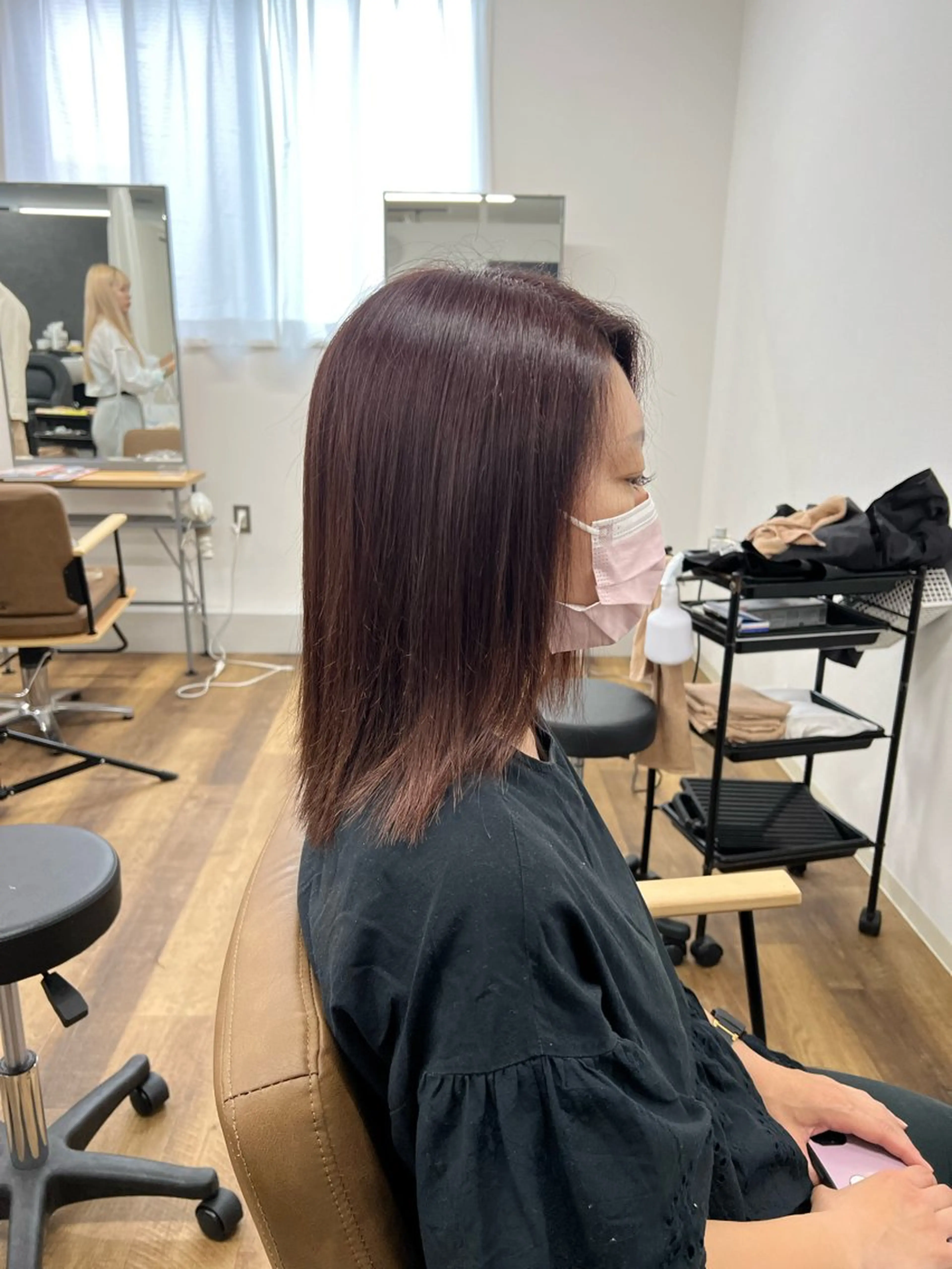 ミディアム シンヤ/梅田/茶屋町 髪質改善のヘアスタイル