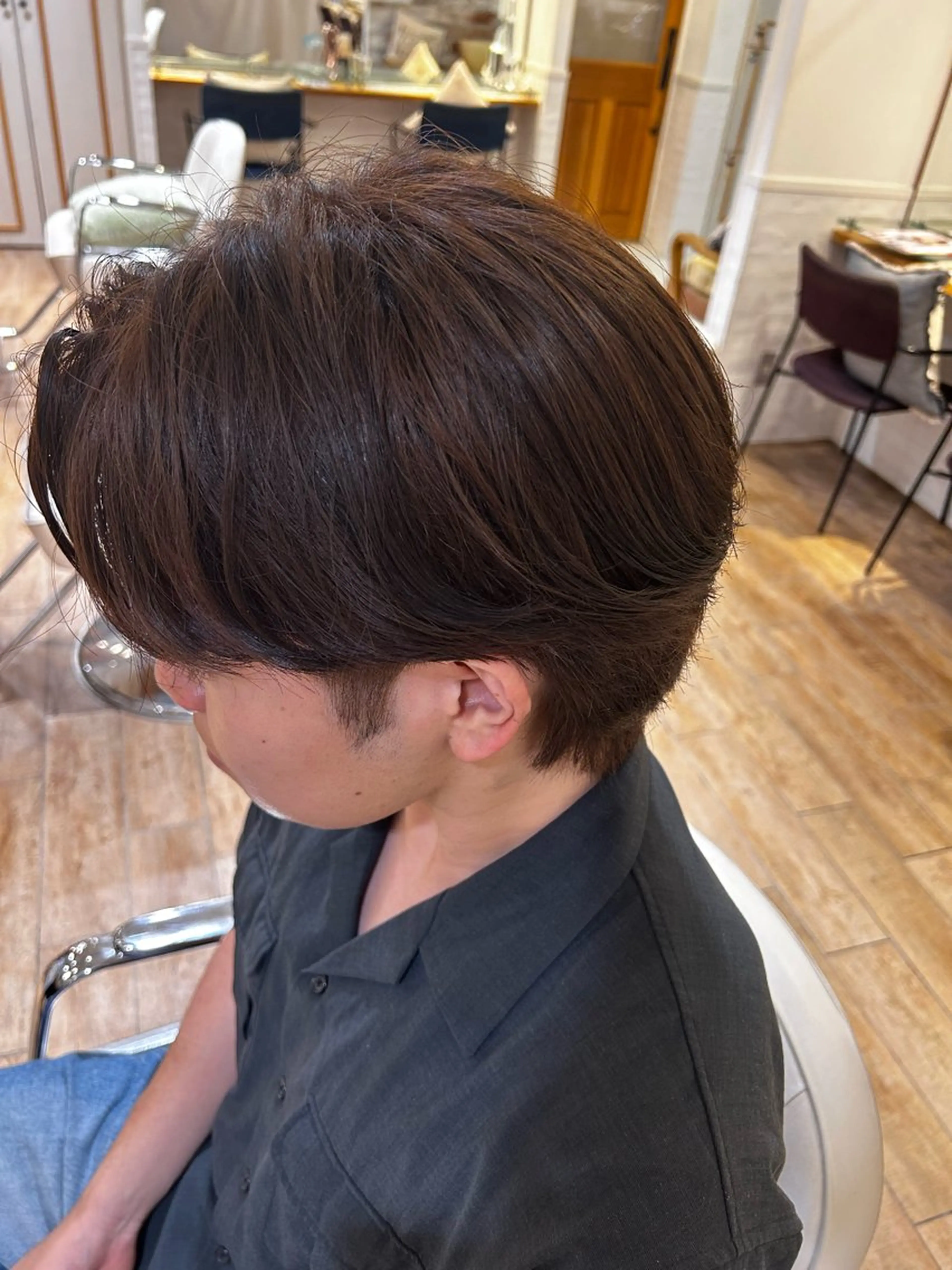 ショート カラー メンズ ハイトーン/カラー /縮毛矯正/松田健佑のヘアスタイル