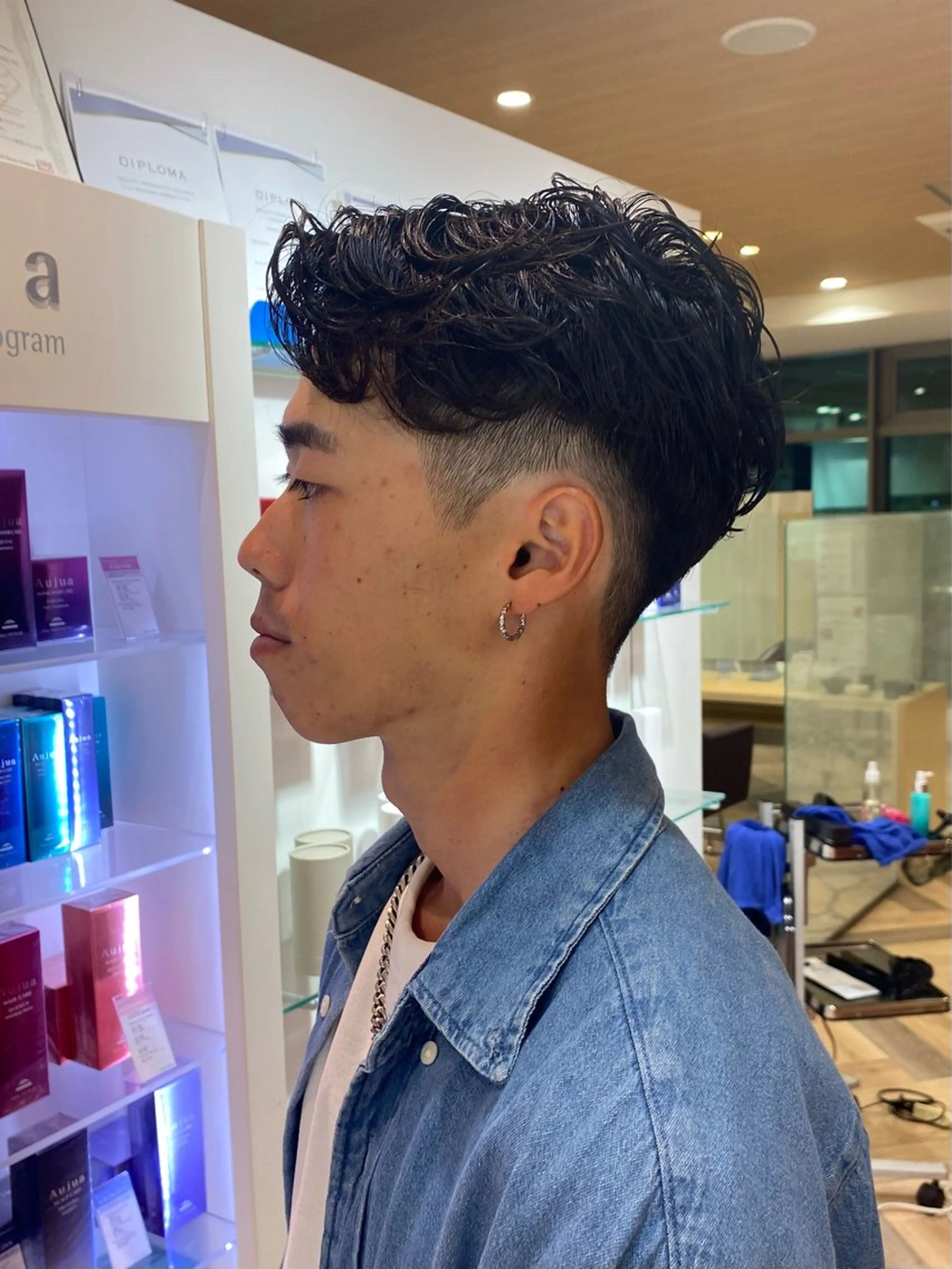 パーマ メンズ カット パーマ Yamada Ami🪐のヘアスタイル