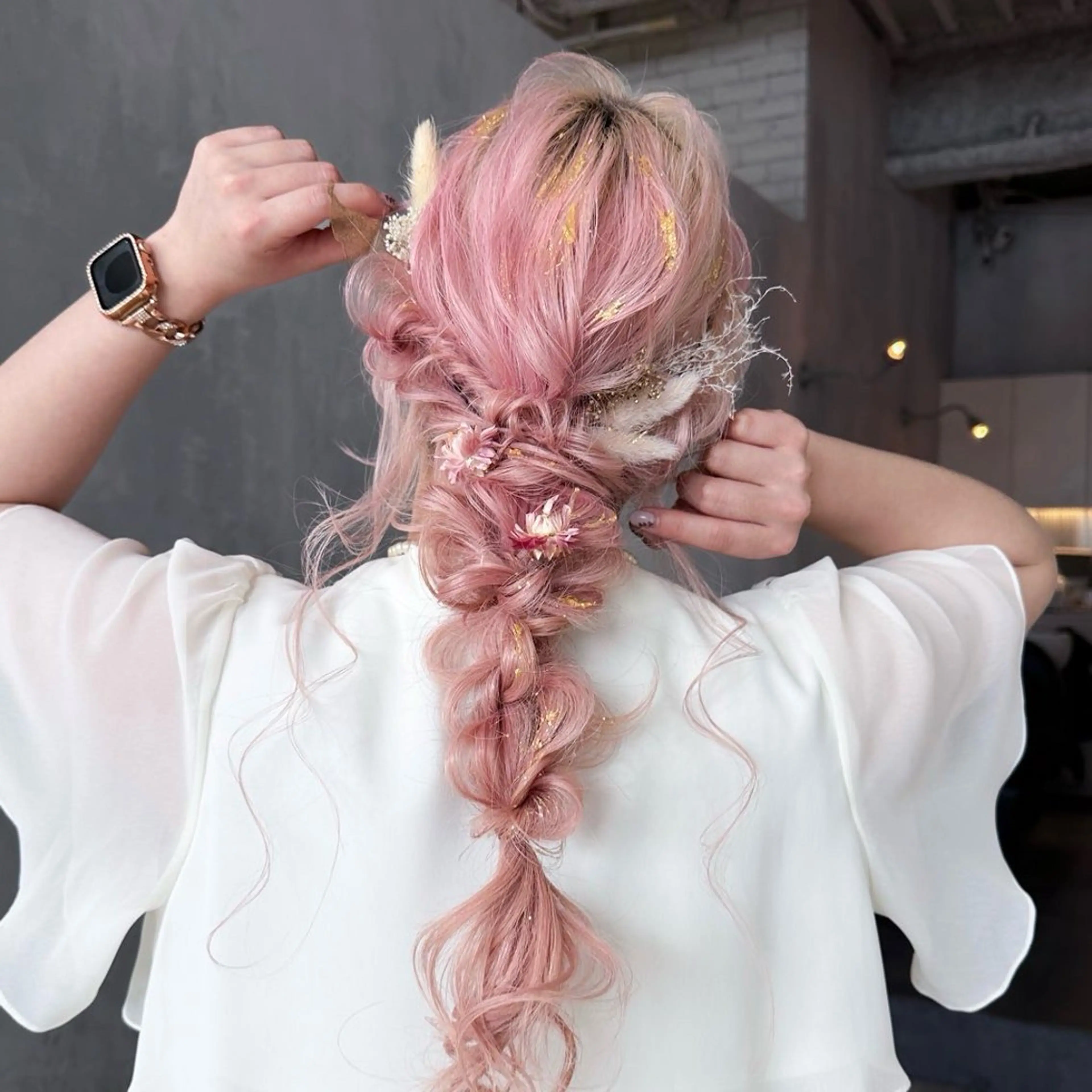 ロング カラー ヘアアレンジ ブリーチ 似合わせカット/南内 しゅうき /✨のヘアスタイル