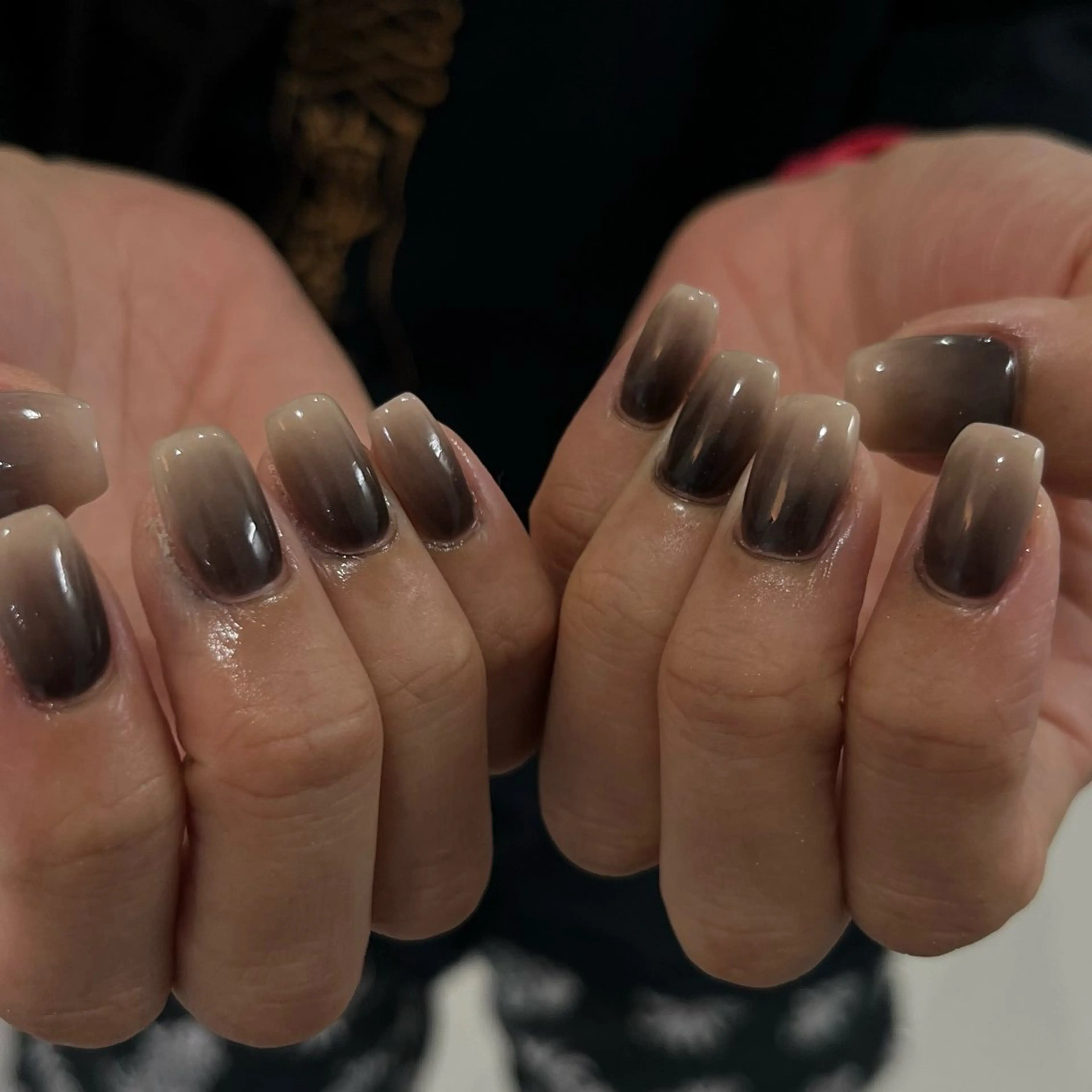 ネイル ハンドネイル Ray. ちゅるん系ニュアンスのネイルデザイン