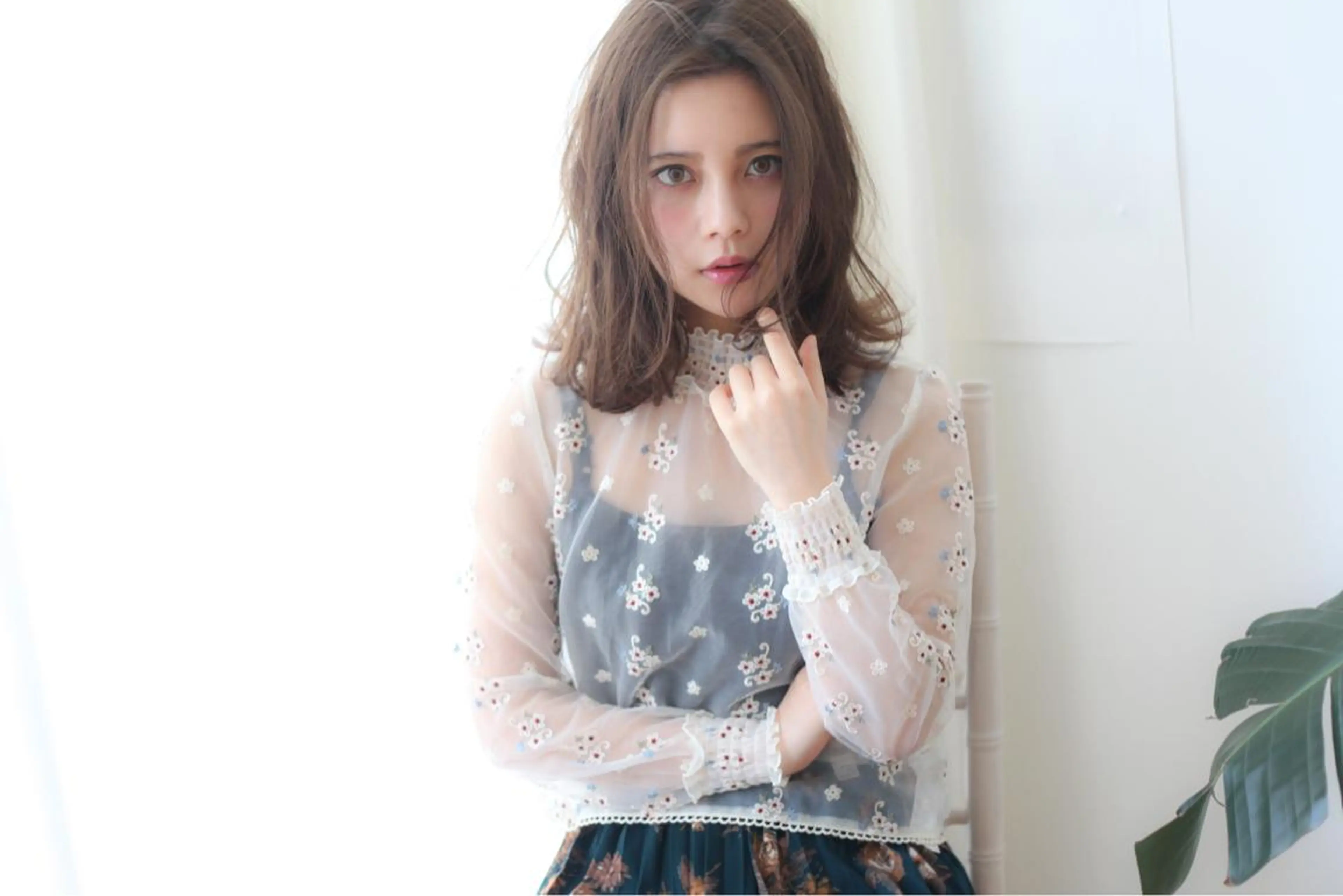 ミディアム カラー パーマ ヘアアレンジ VIVIE【ヴィヴィ】所属・髪質改善/韓国風 レイヤー/田村祐樹のヘアスタイル