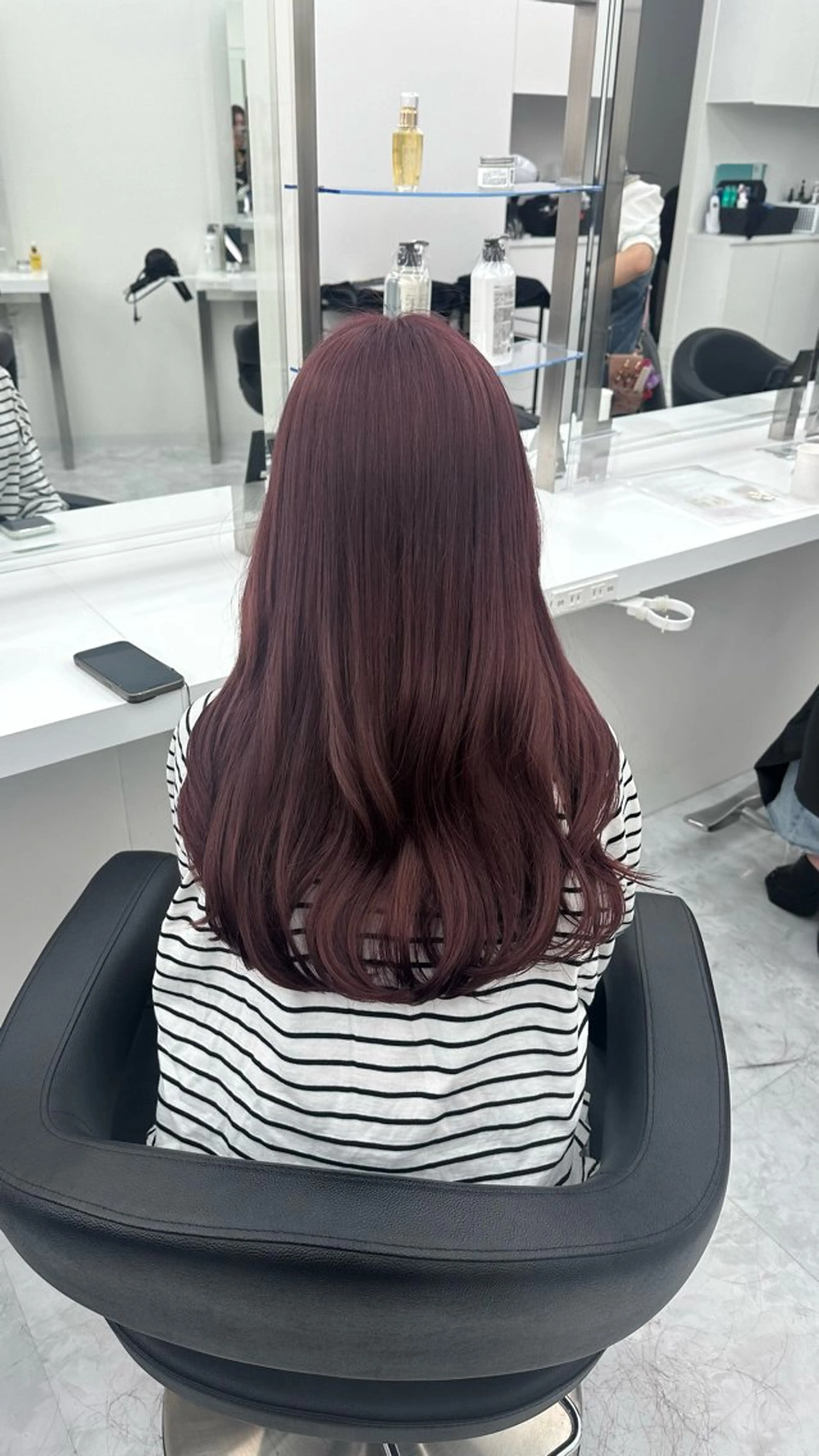 セミロング カラー ヘアカラー トリートメント ヘッドスパ ヘアセット ガーリーstyle ❤︎misaki🏹のヘアスタイル