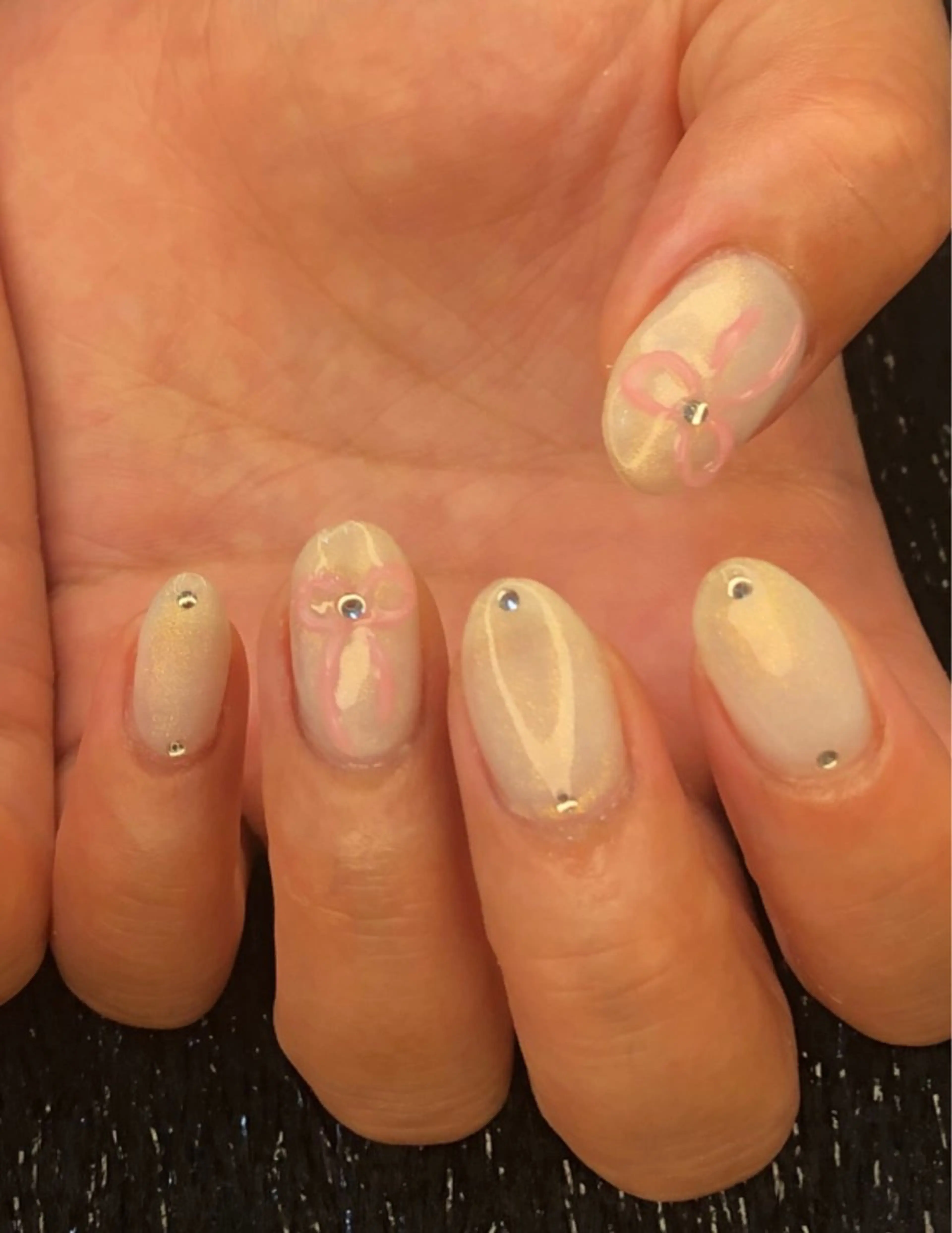 ネイル べっ甲ネイル 長さ出し フレンチネイル ジェルネイル 韓国ネイル 大門浜松町 ネイルのネイルデザイン