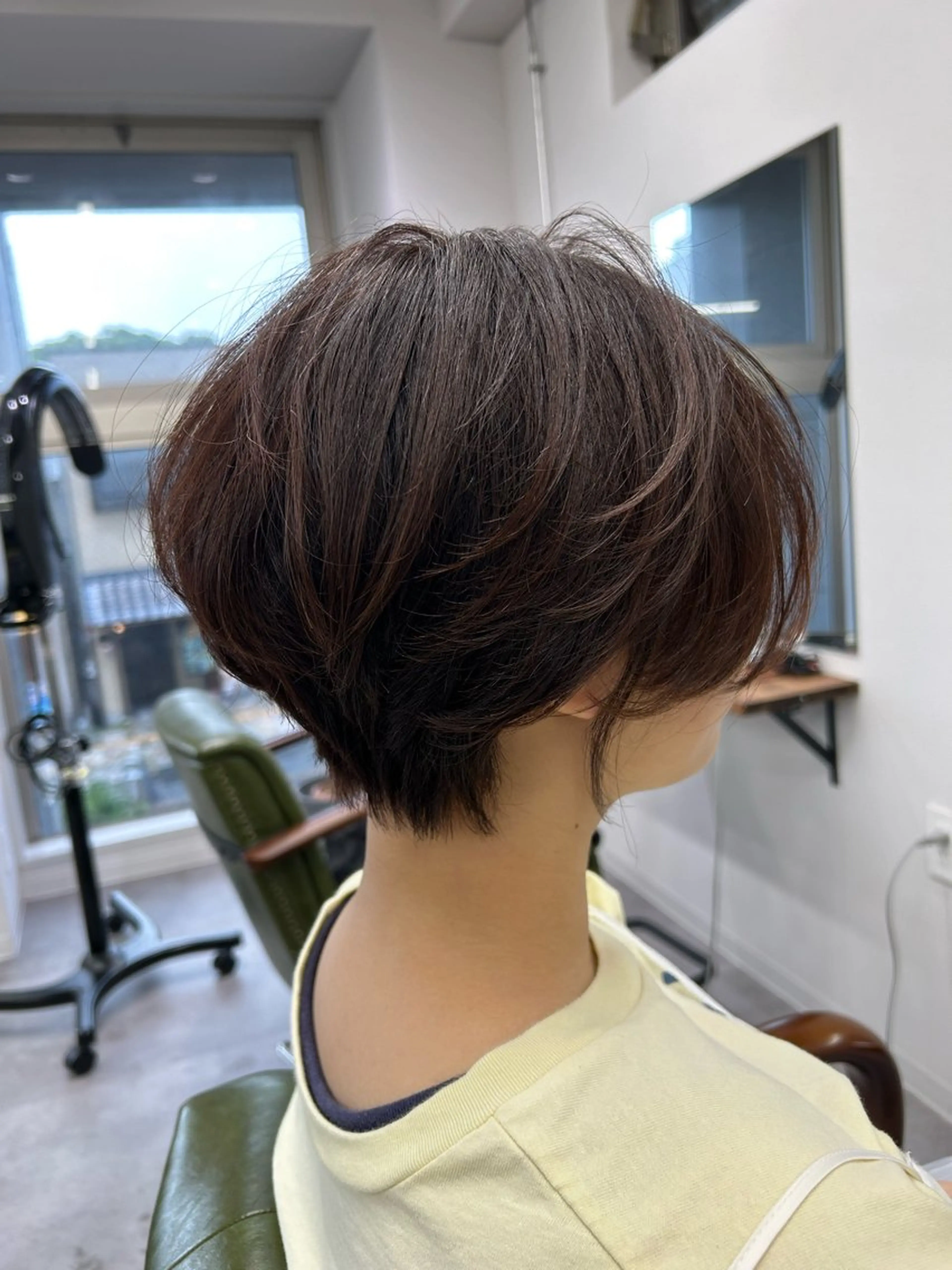 ショート カラー 丸みショート ショートヘア カット ヘアカラー トリートメント SHAFT Ieiriのヘアスタイル