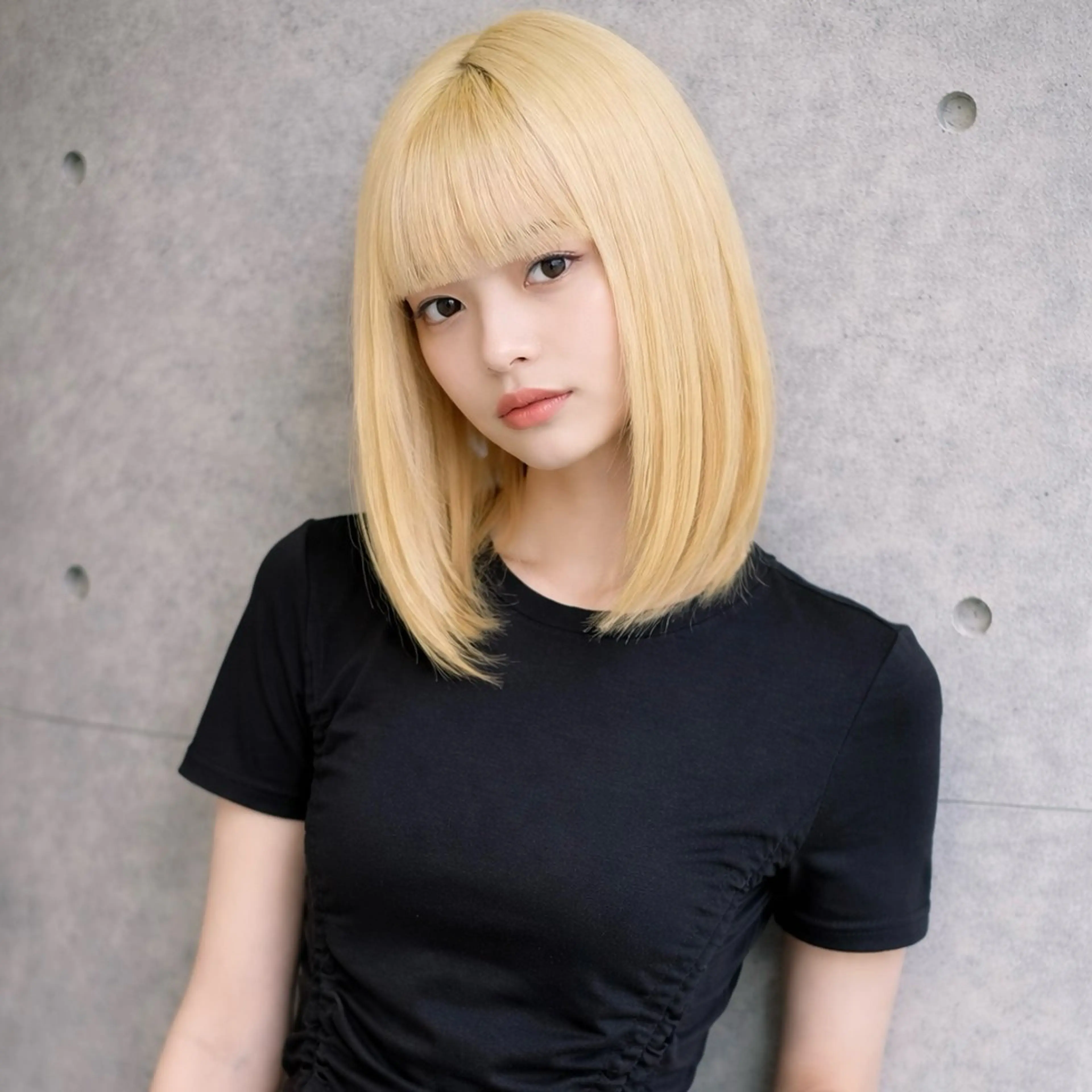 ミディアム カラー ヘアカラー 一ノ瀬 暁のヘアスタイル