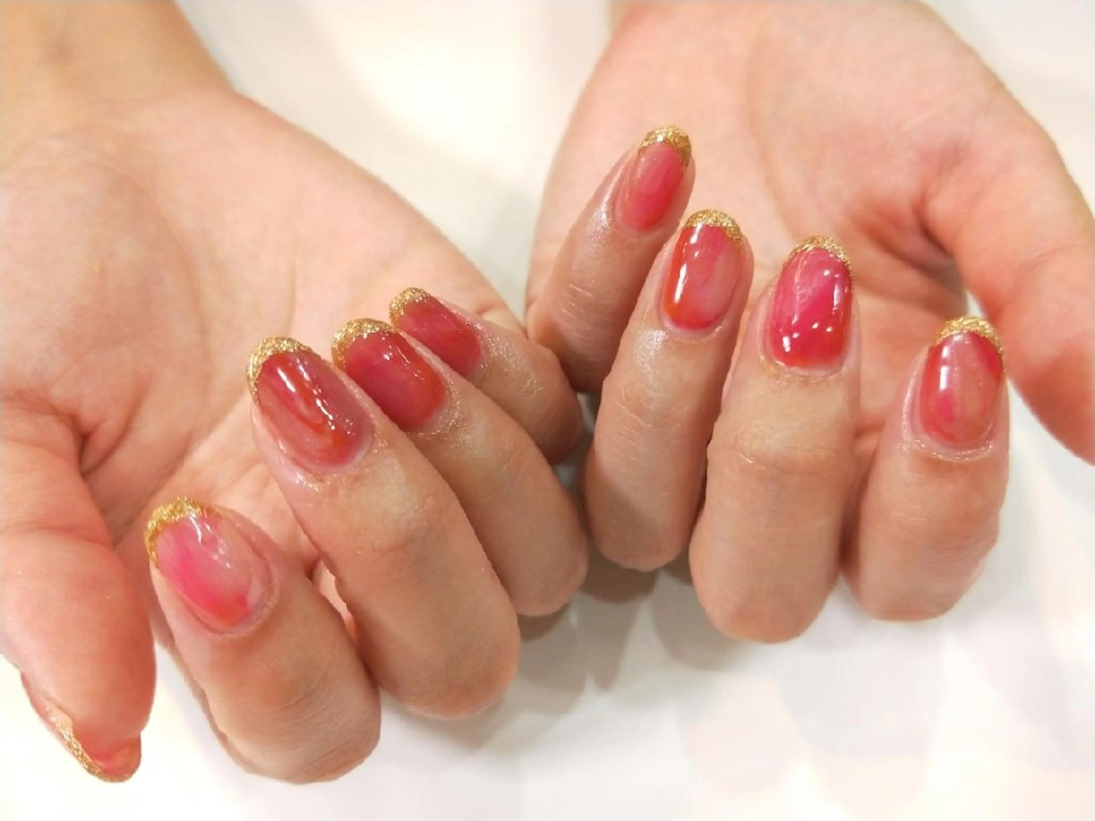 ネイル ハンドネイル ハンドケア R'well所属・はばすみれ🎀ﾈｲﾙ 光ﾌｪｲｼｬﾙ ﾍｱのネイルデザイン