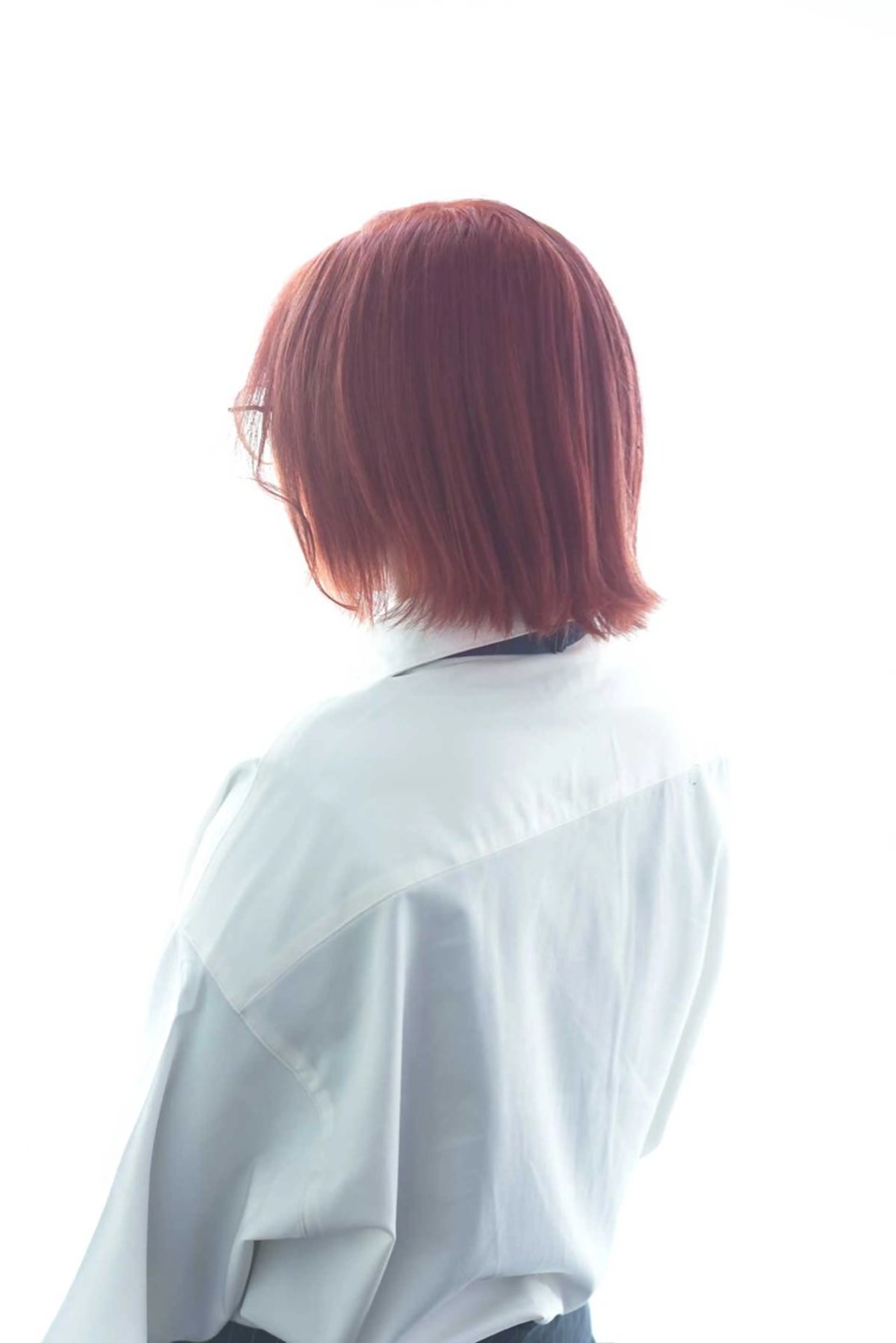 ミディアム カラー レッドカラー 韓国ヘア🇰🇷 Misuzuのヘアスタイル