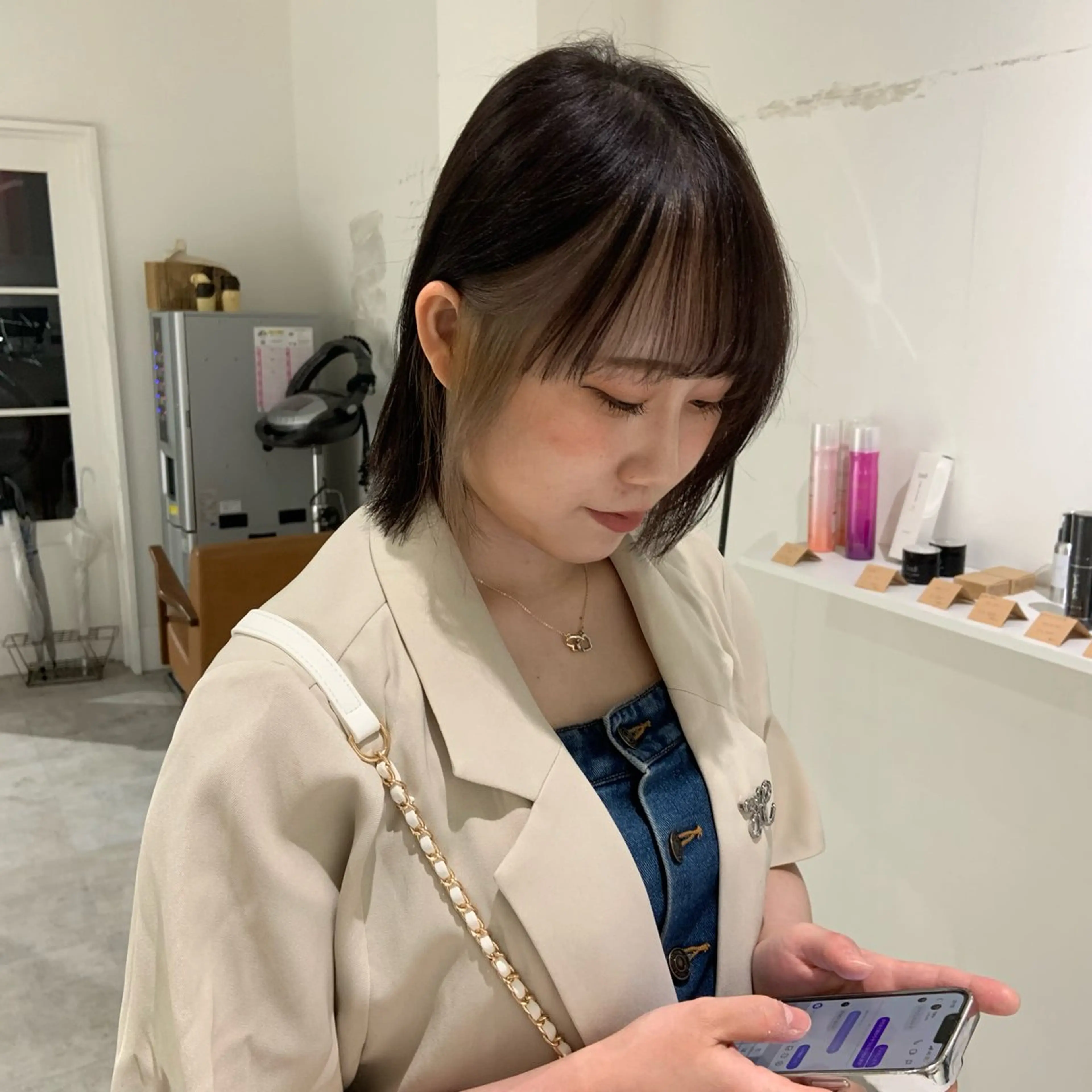 ミディアム juve.所属・秦 啓輔のヘアスタイル