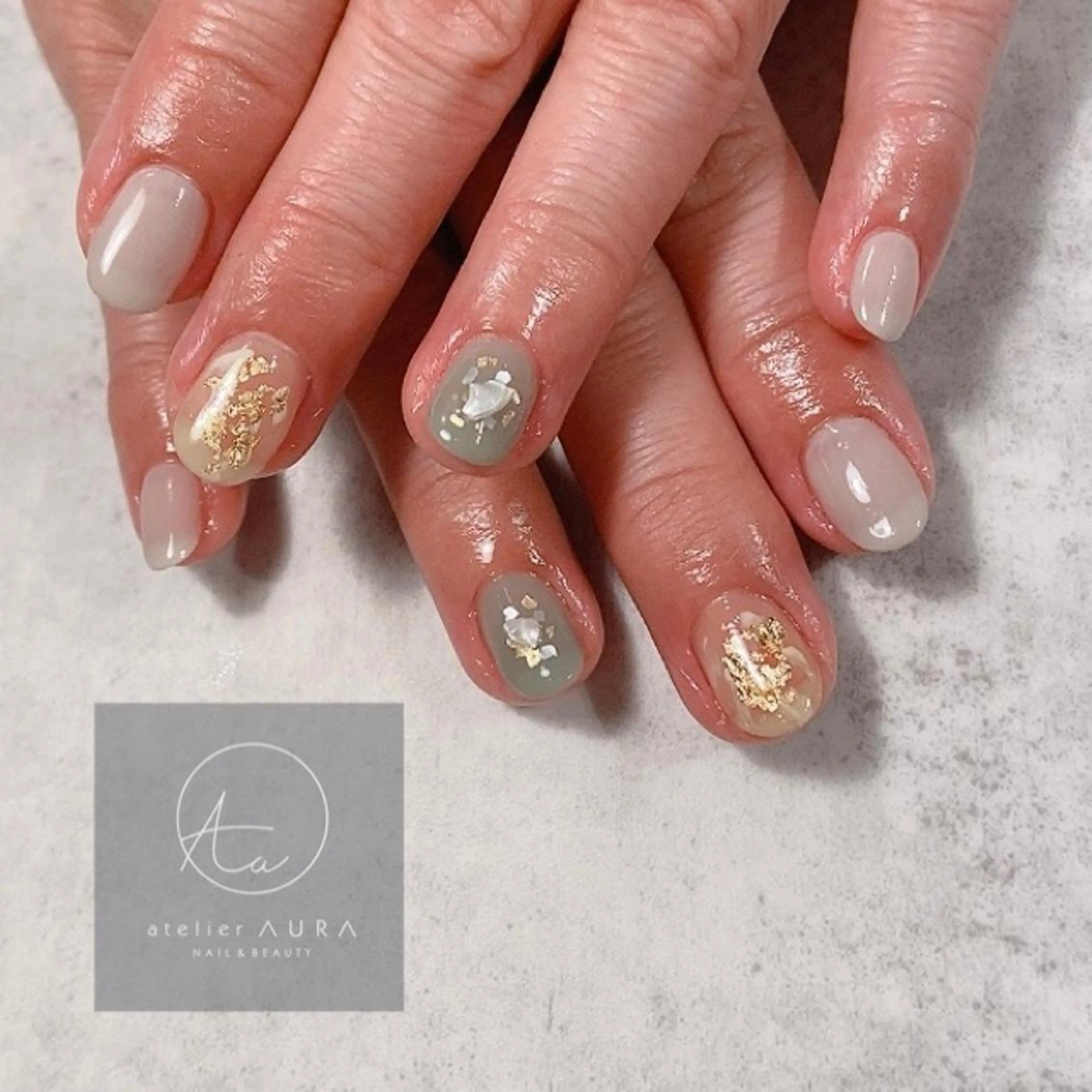 ネイル atelier AURA ｱﾄﾘｴ ｱｳﾗ所属・atelier AURAのネイルデザイン