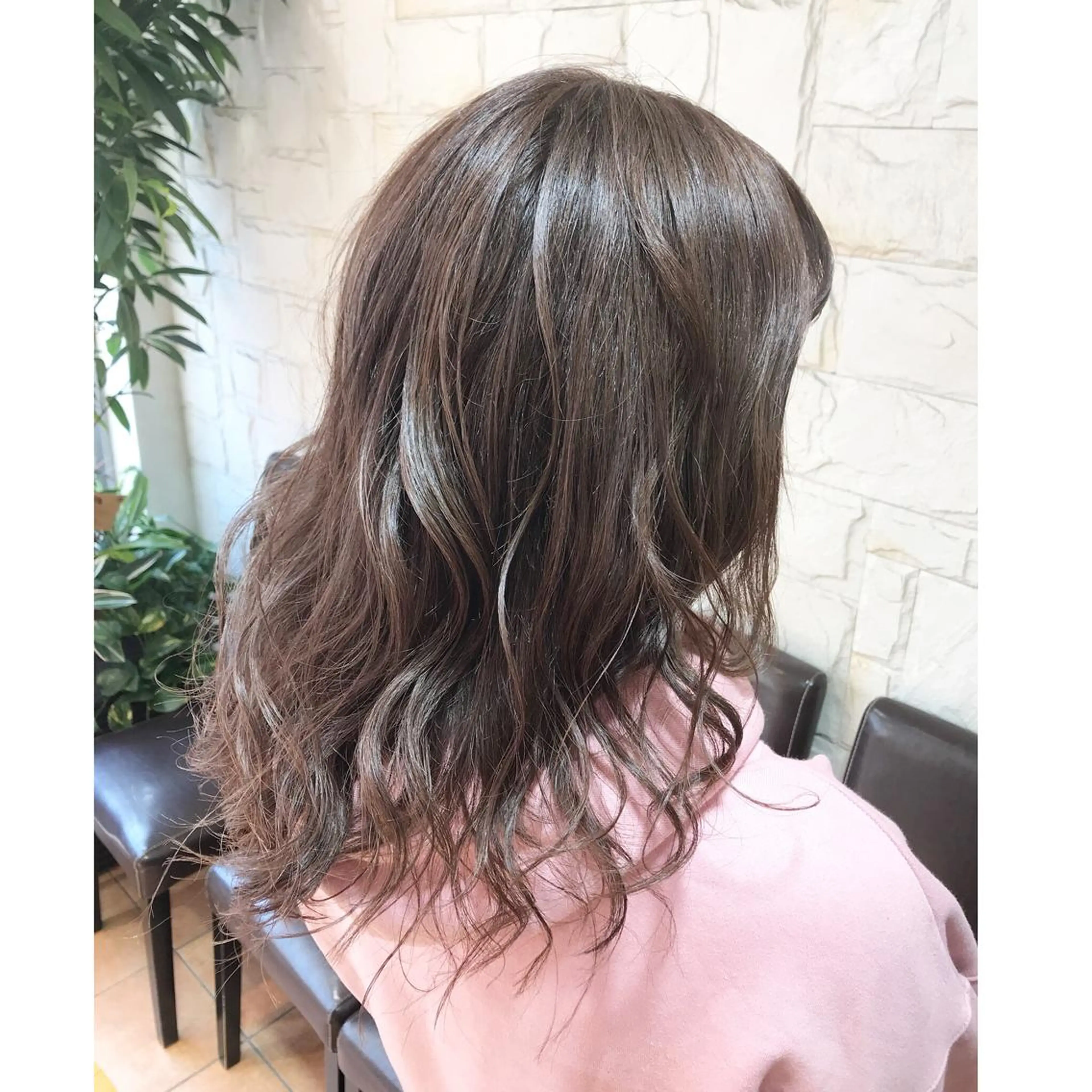 ミディアム カラー 髪質改善 艶髪🔵ﾌｾﾅｵﾔのヘアスタイル