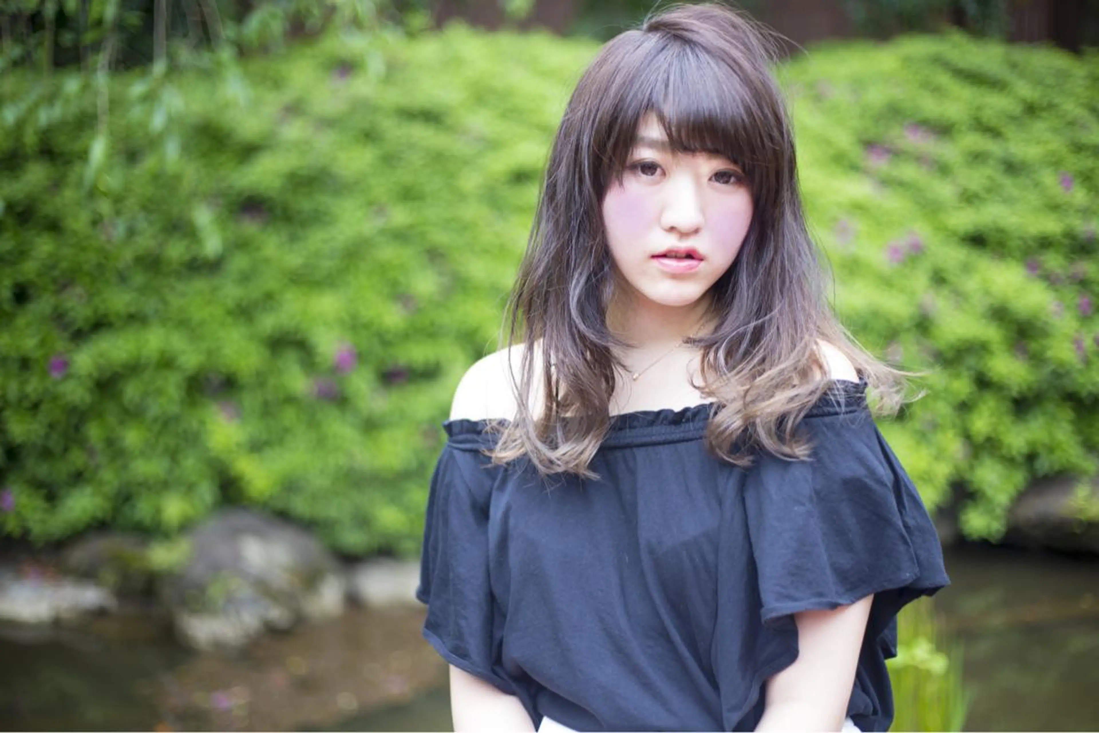 ミディアム セミロング ロング カラー Re:ta Hair 飯田淳平のヘアスタイル