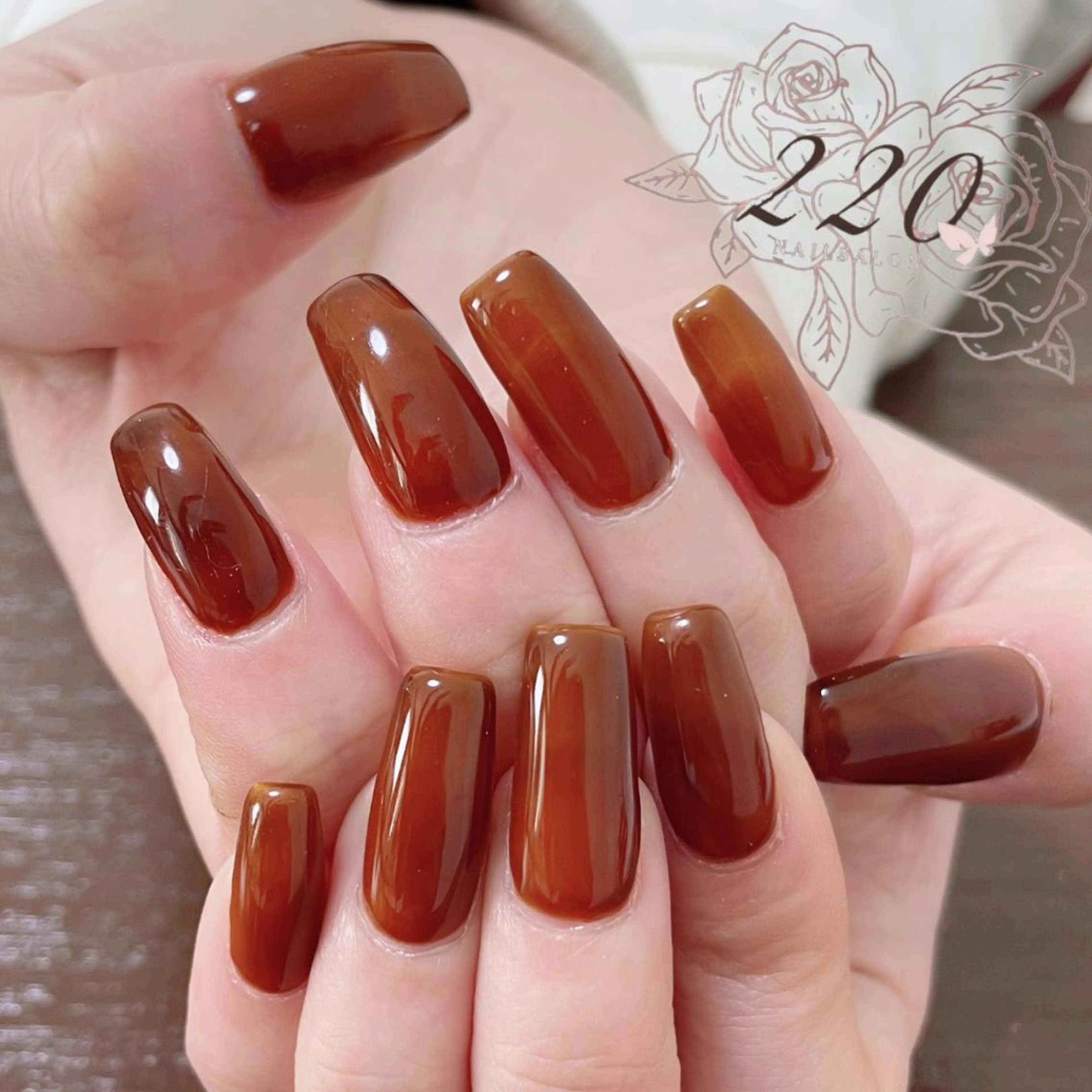 自爪ジェルワンカラーのみ付け替えオフ込みの写真